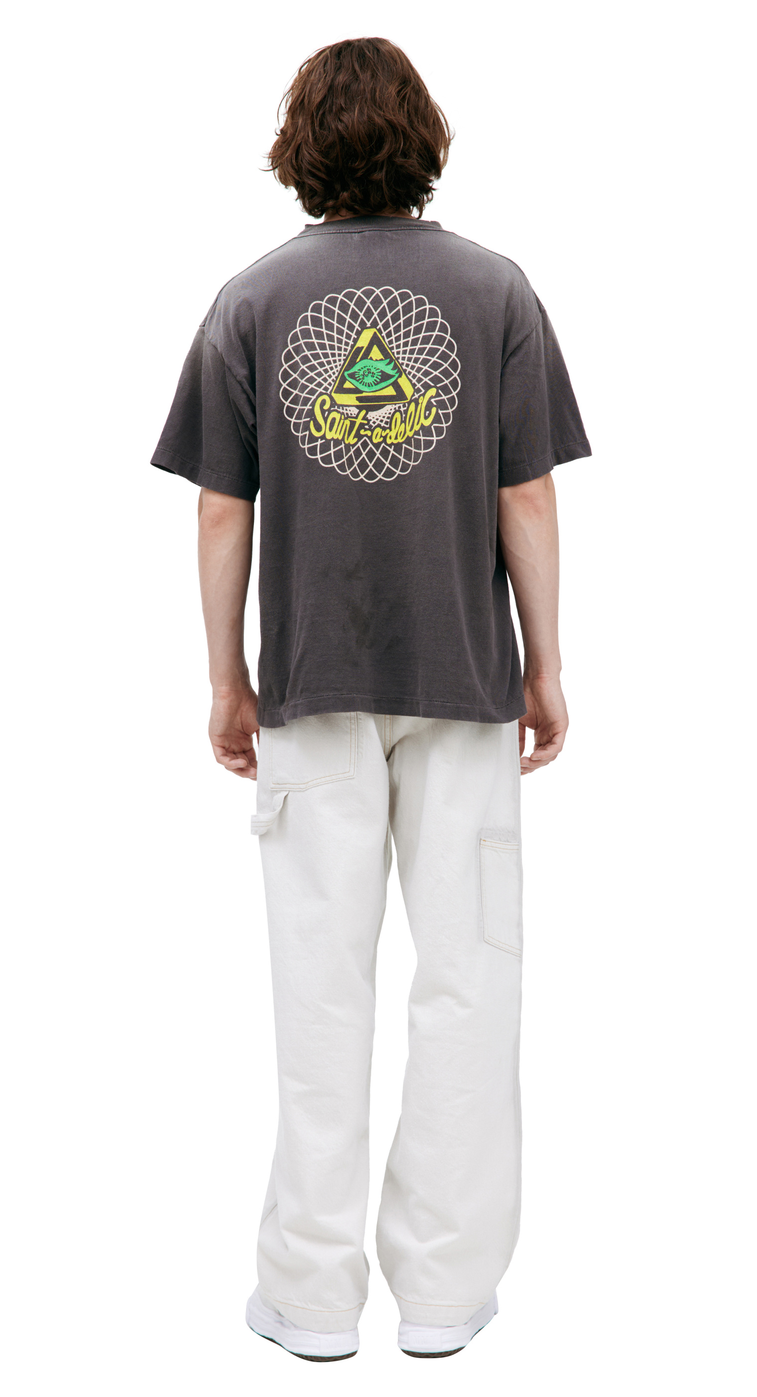 Saint Mxxxxxx Grey print T-shirt