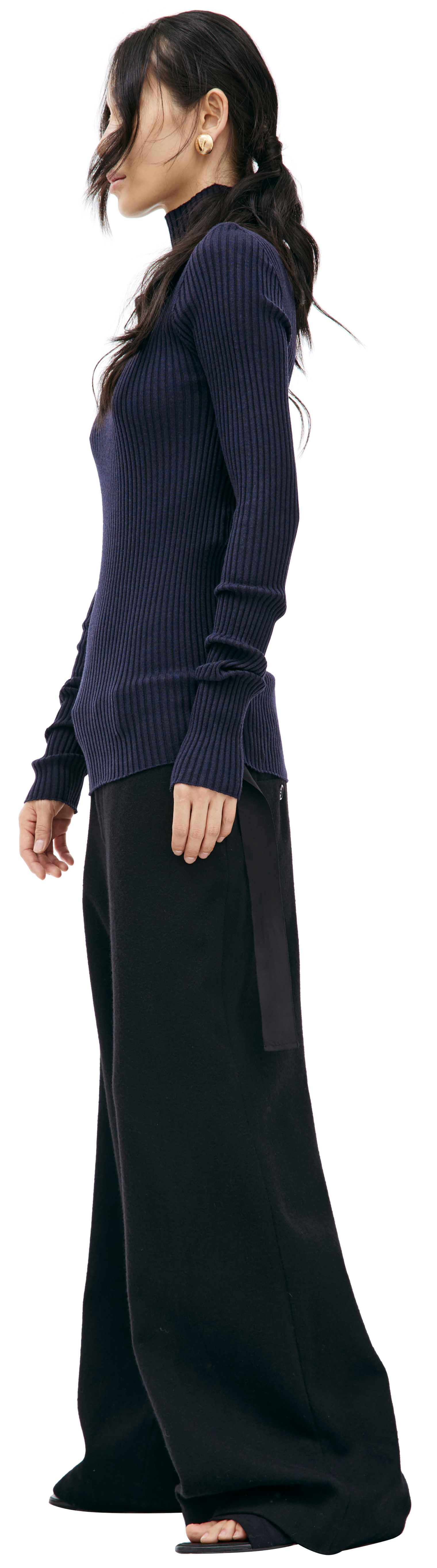 Jil Sander Long turtleneck in wool