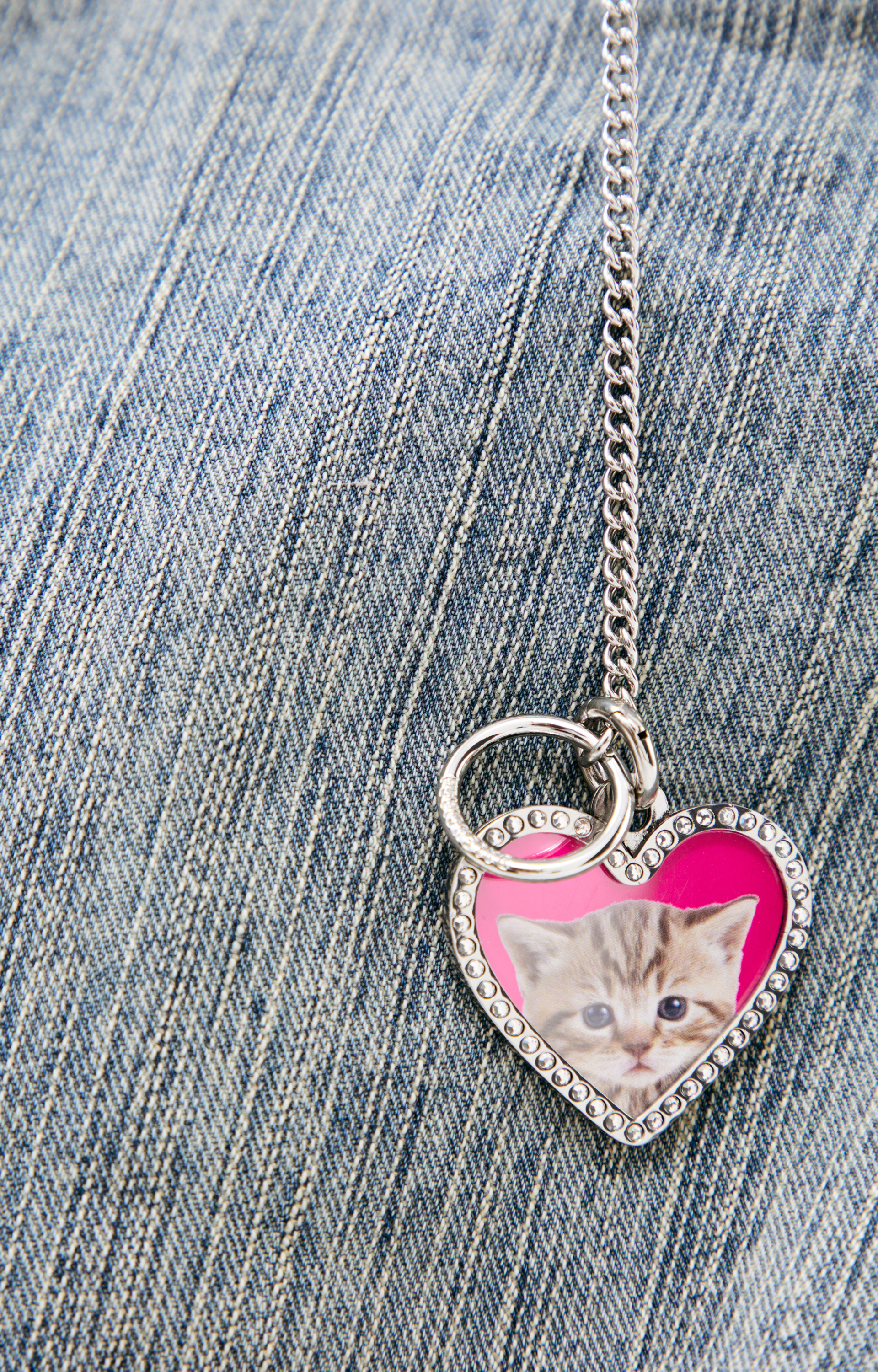 Balenciaga Wide jeans with keychain