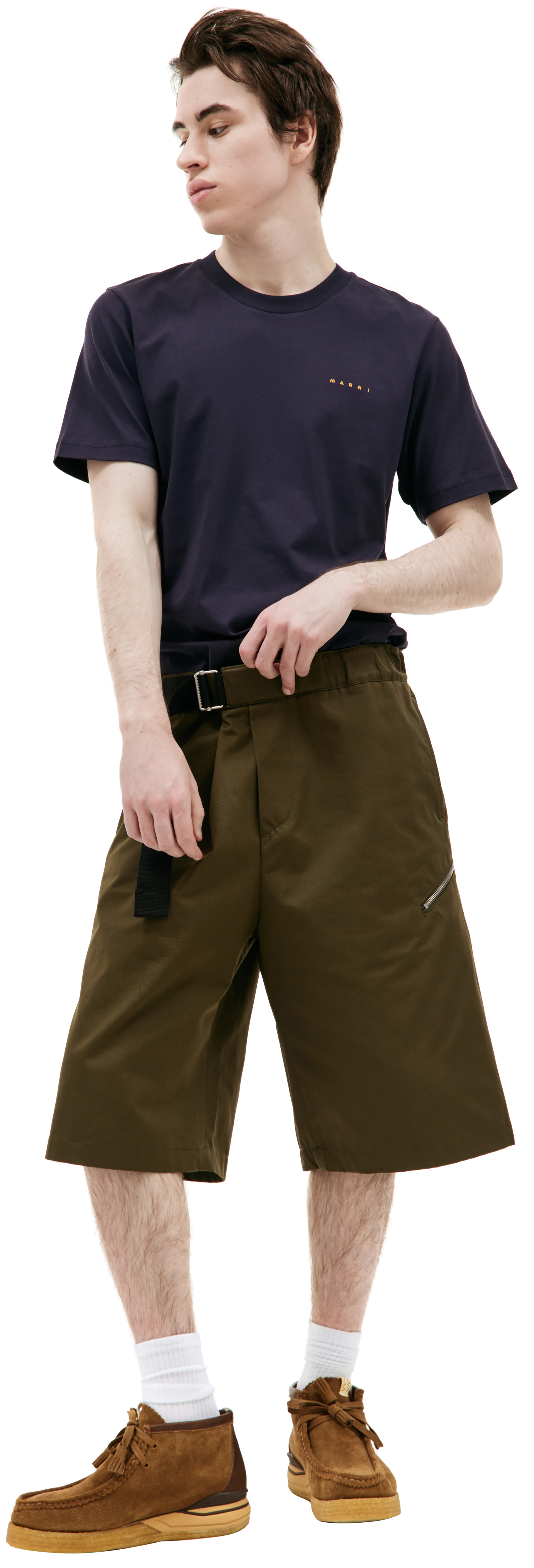 OAMC Khaki cotton shorts