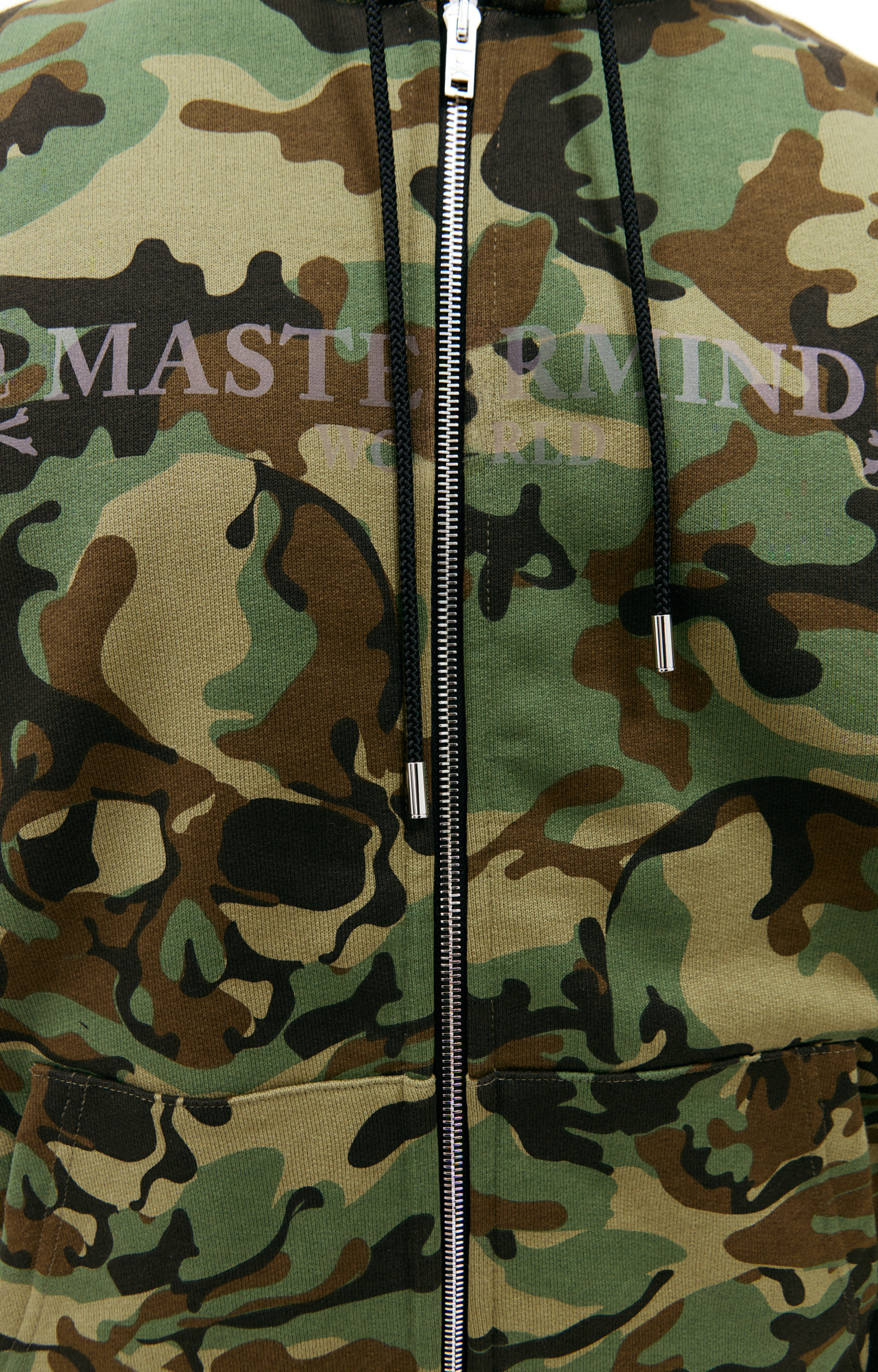 Mastermind WORLD Khaki zip up hoodie