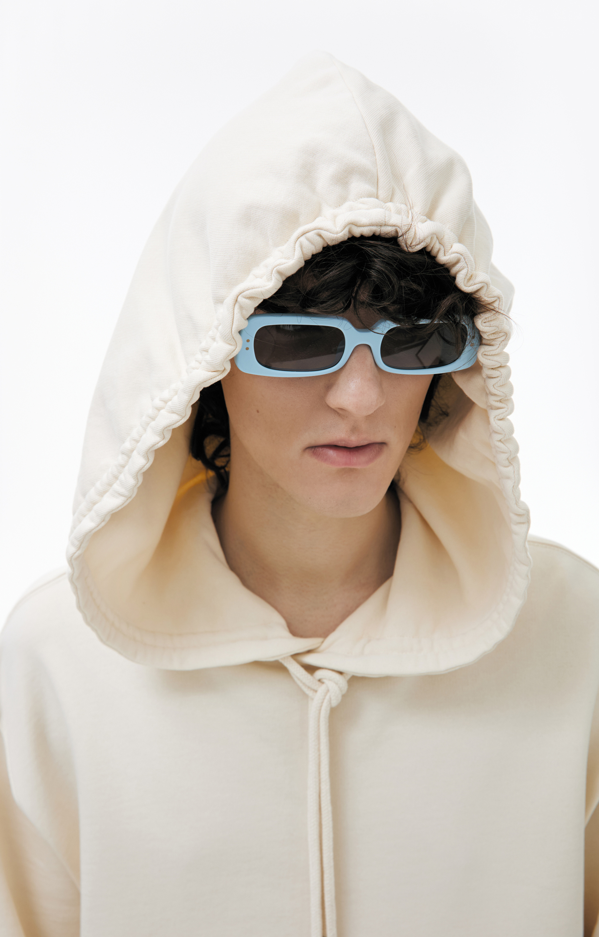 Dries Van Noten White cotton hoodie