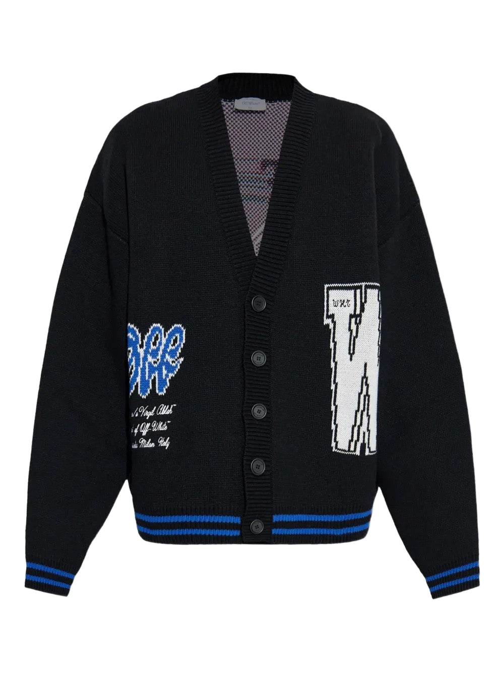 Off White 00 Glide Diag Vars Knit Cardigan