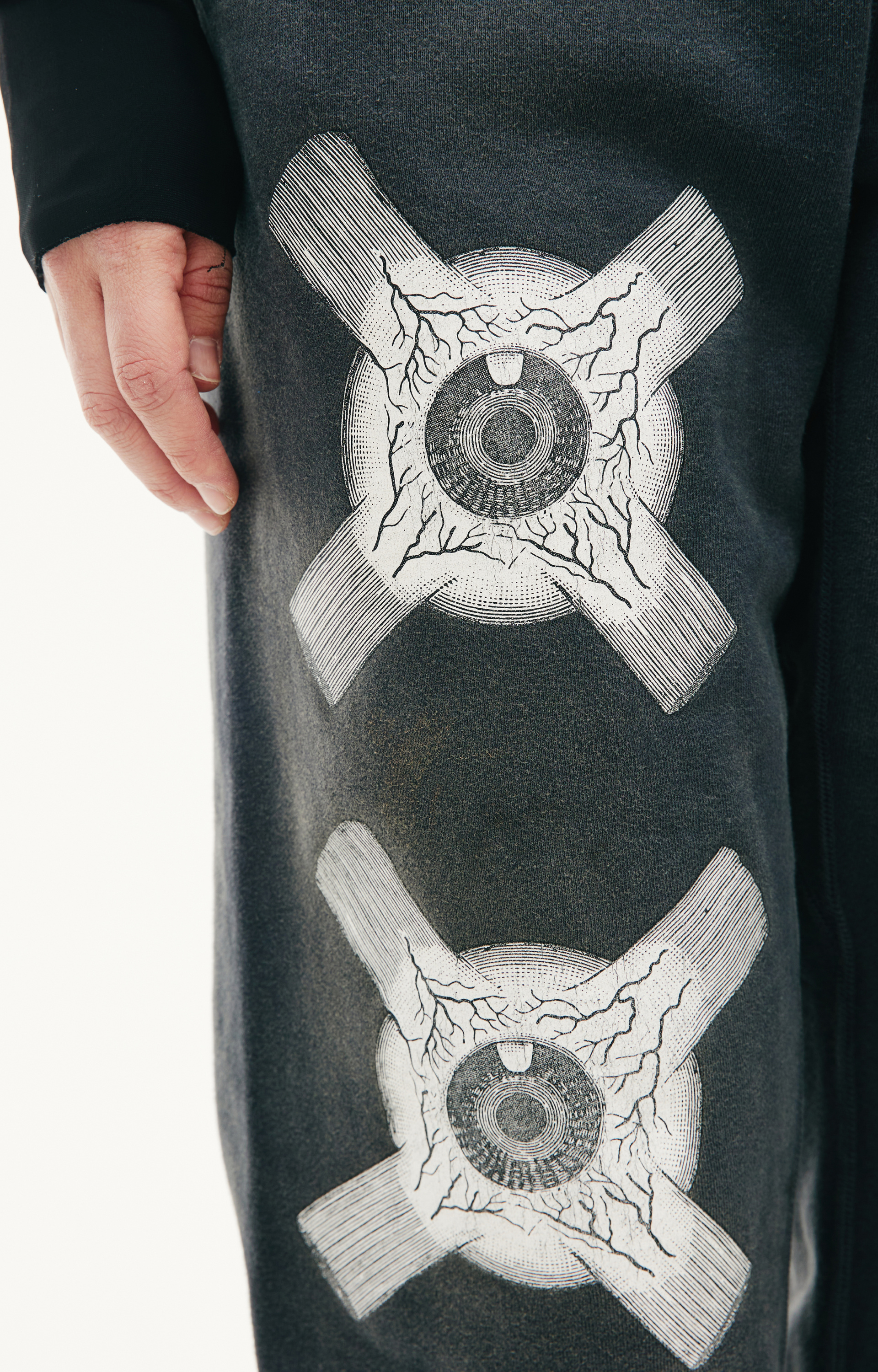 Saint Michael Eye ball printed sweatpants