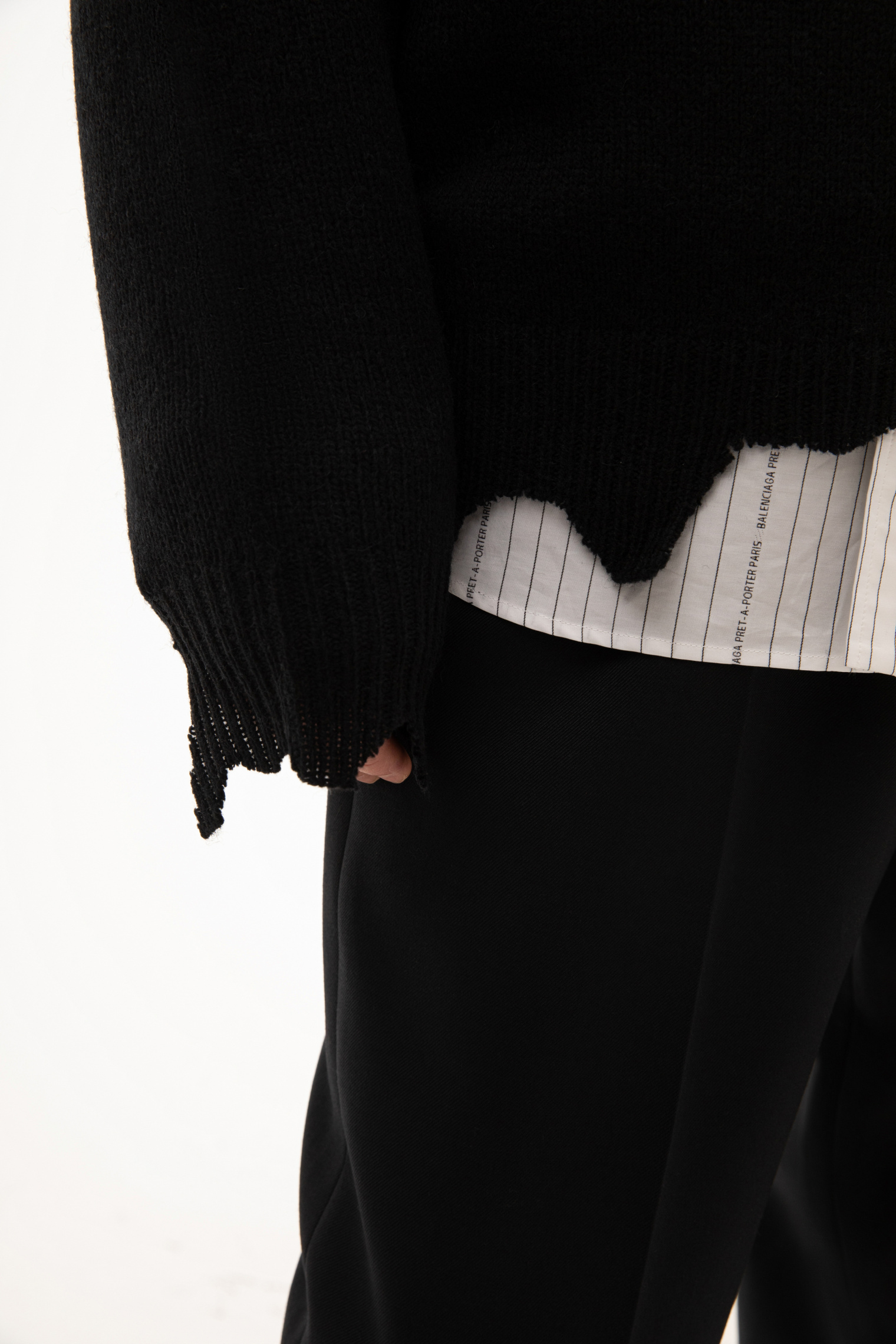Buy Saint Michael men sin wool sweater in black for €705 online on SV77,  SM-A21-0000-039