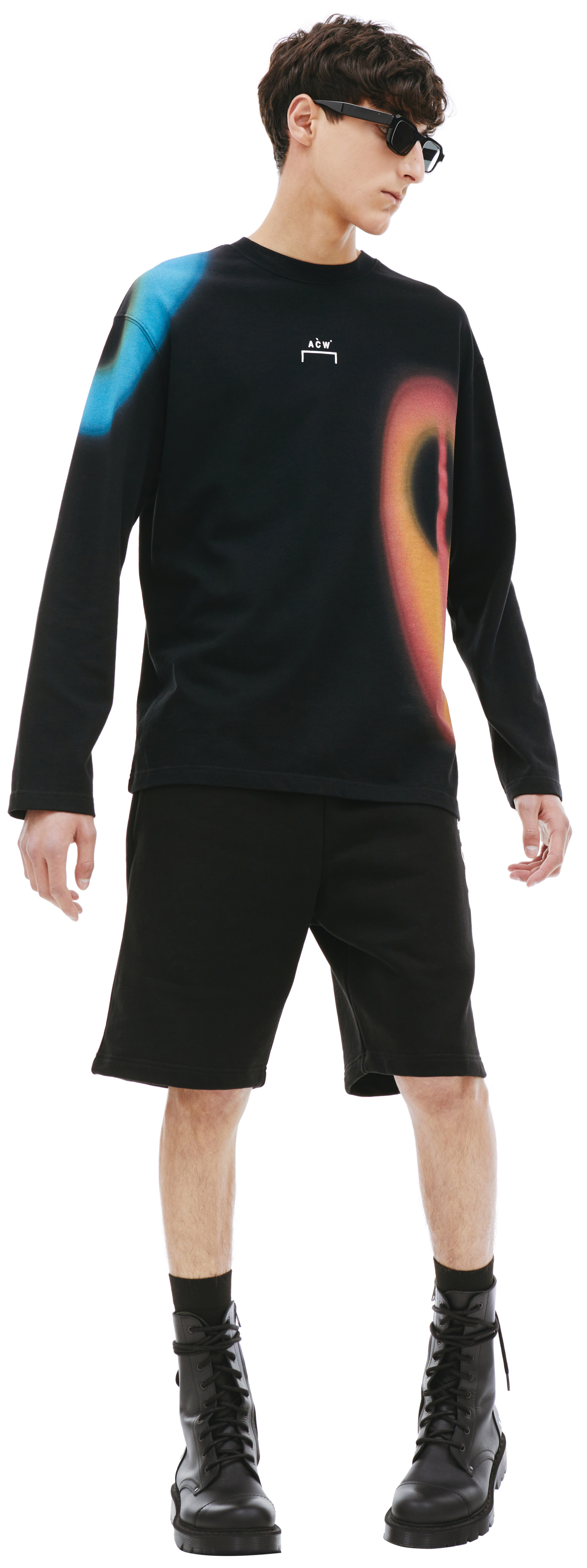 A-COLD-WALL* Black Hypergraphic long sleeve t-shirt