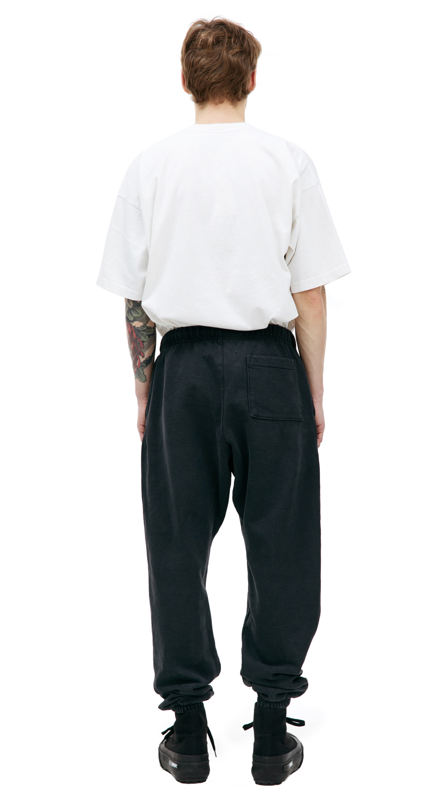 Satoshi Nakamoto Black distressed sweatpants