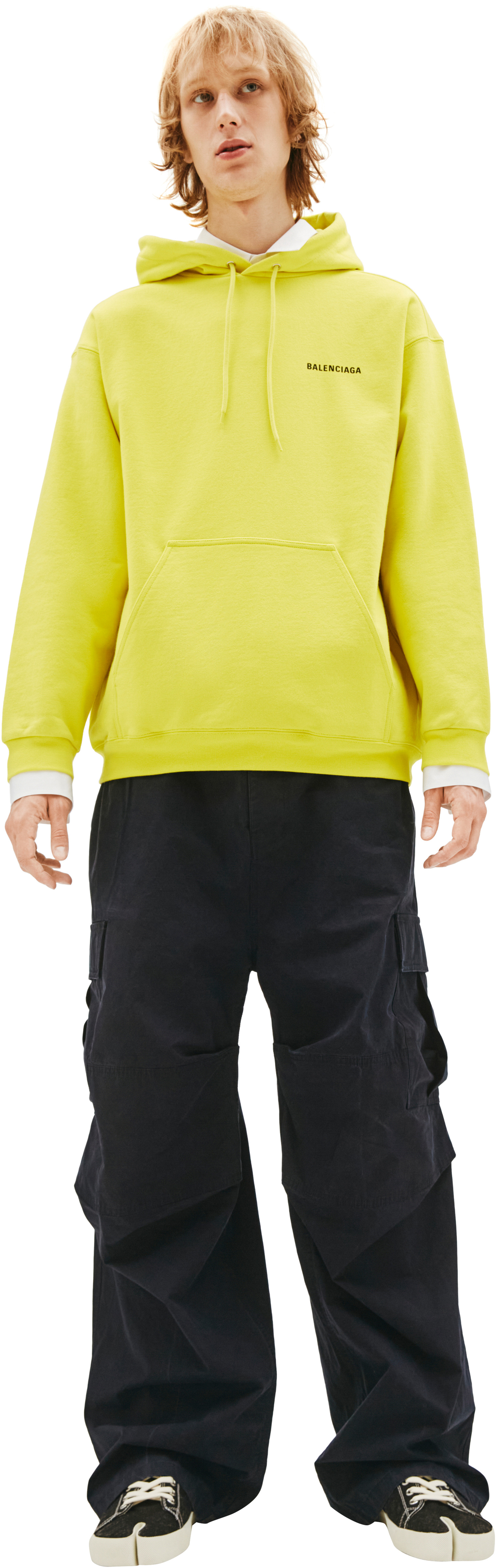 Balenciaga Yellow Hoodie Balenciaga Logo