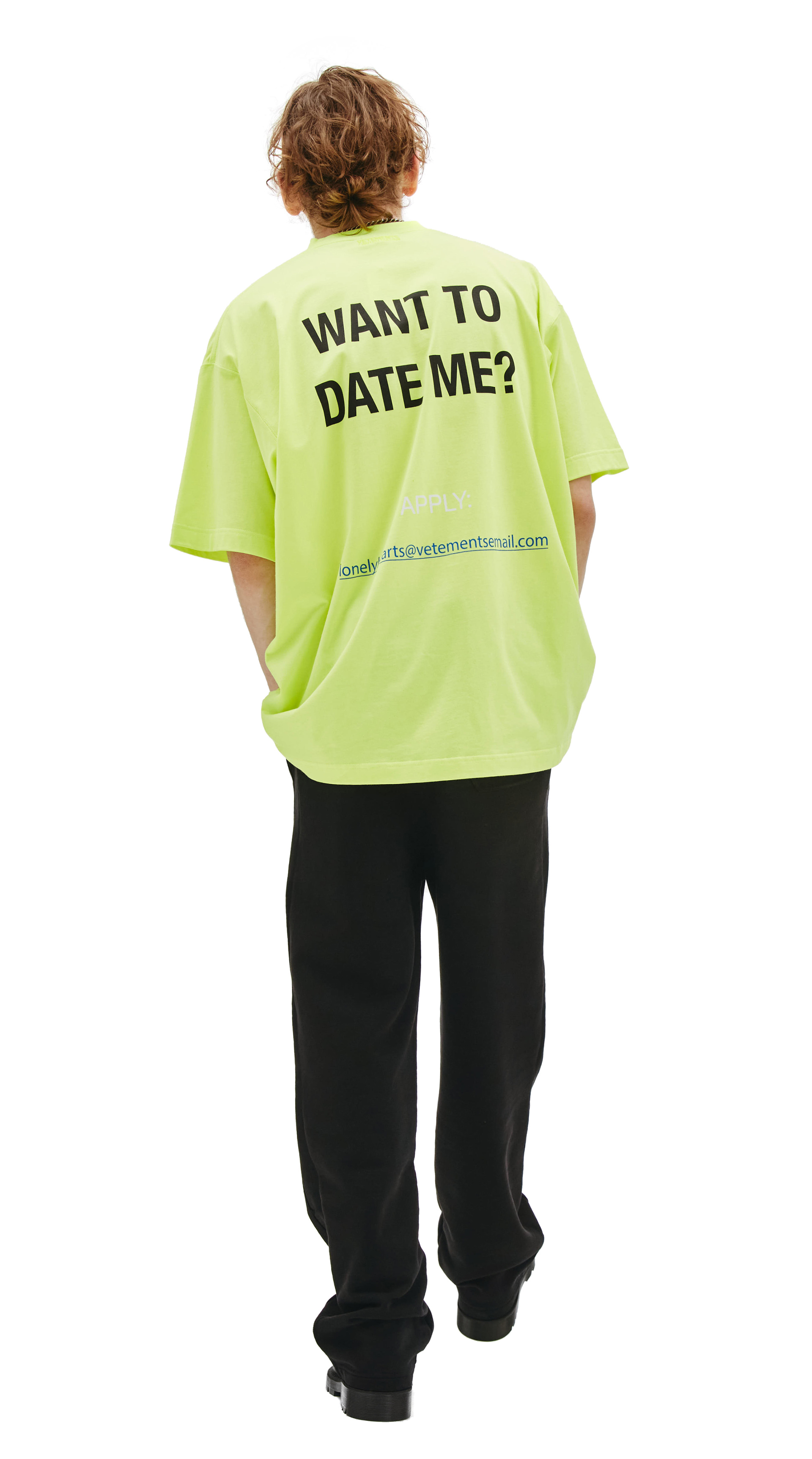 VETEMENTS Neon Oversized t-shirt with print