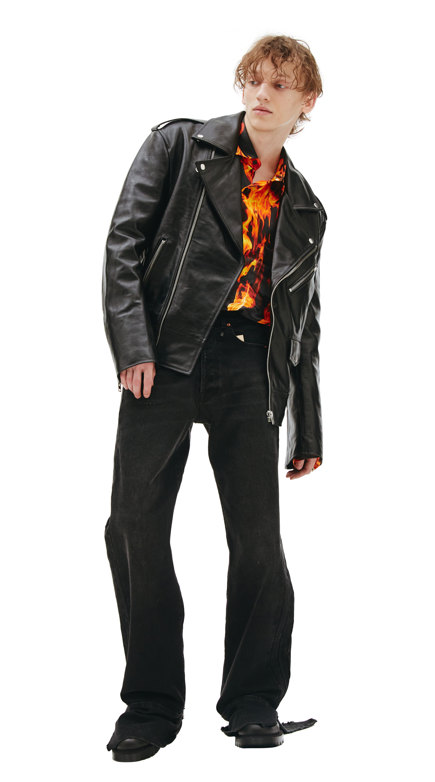 VETEMENTS Leather biker jacket