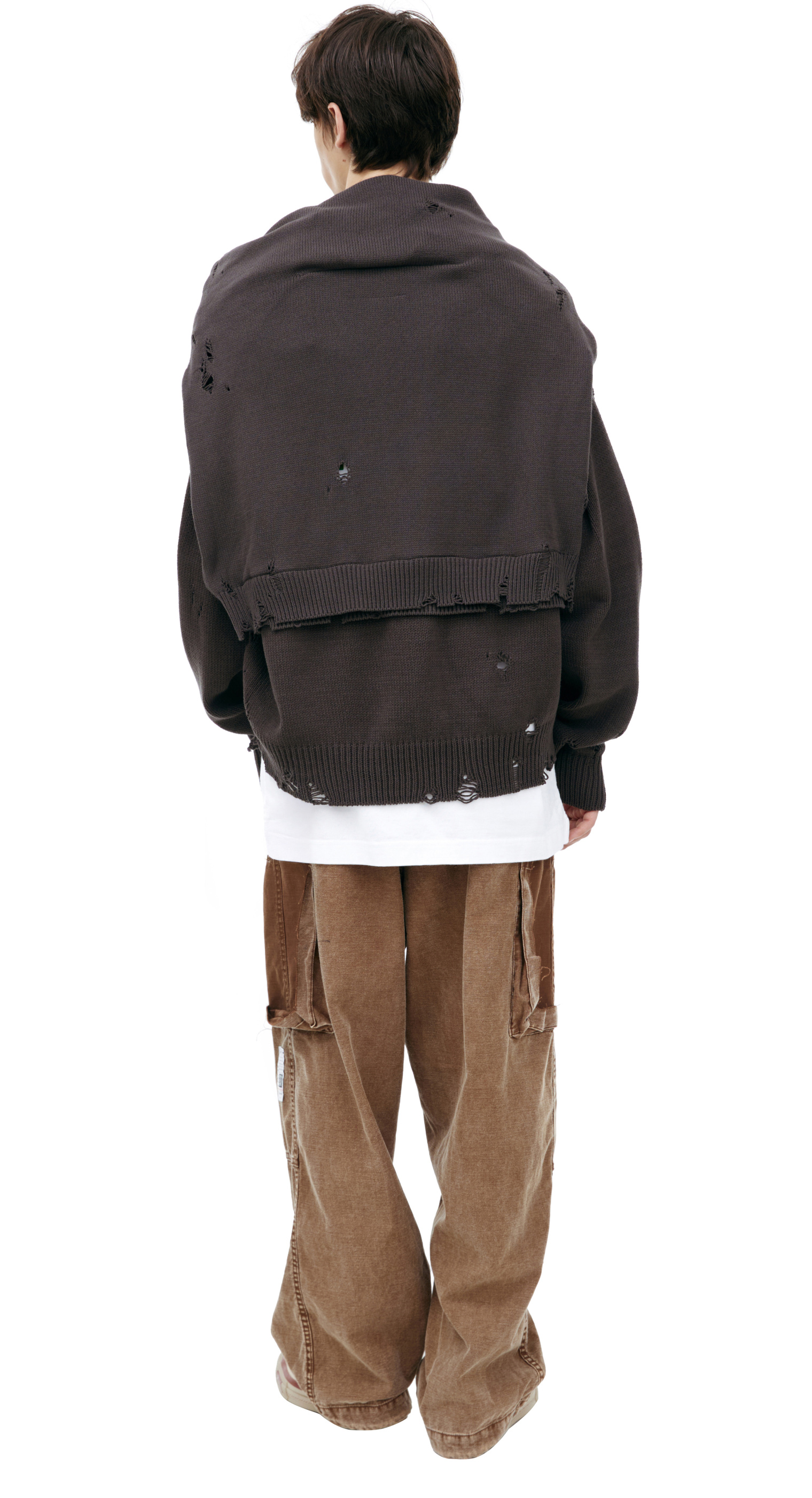 Buy Maison Mihara Yasuhiro men grey double cardigan for $830