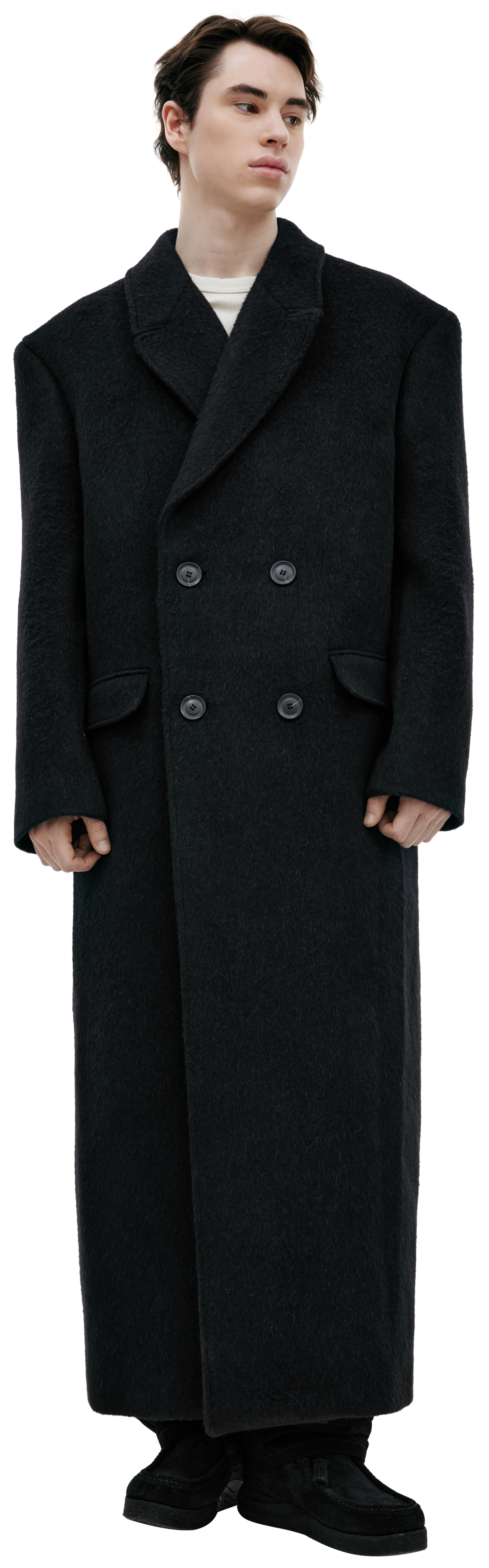 LOUIS GABRIEL NOUCHI Double-breasted wool coat