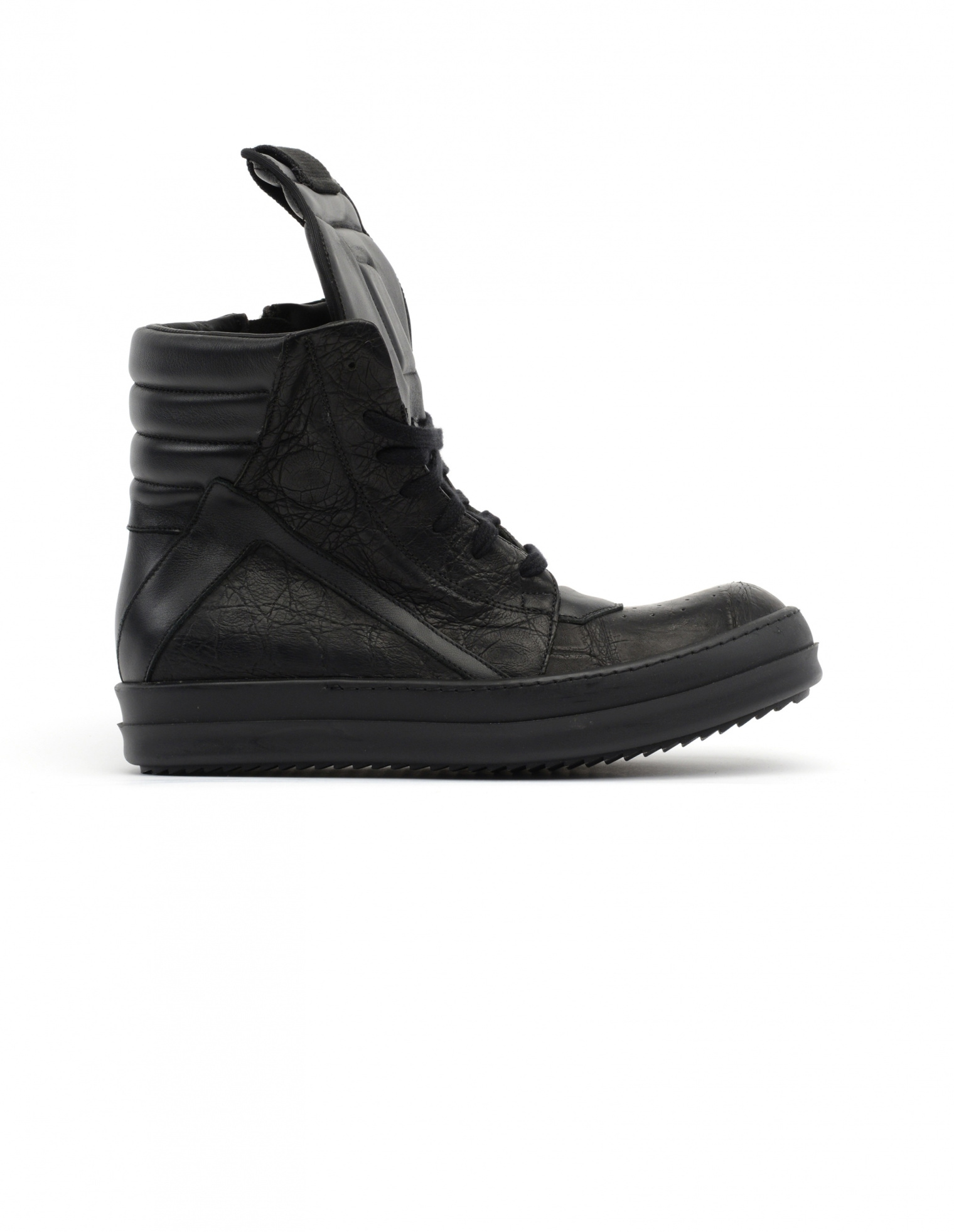 Rick Owens Высокие кеды из кожи аллигатора