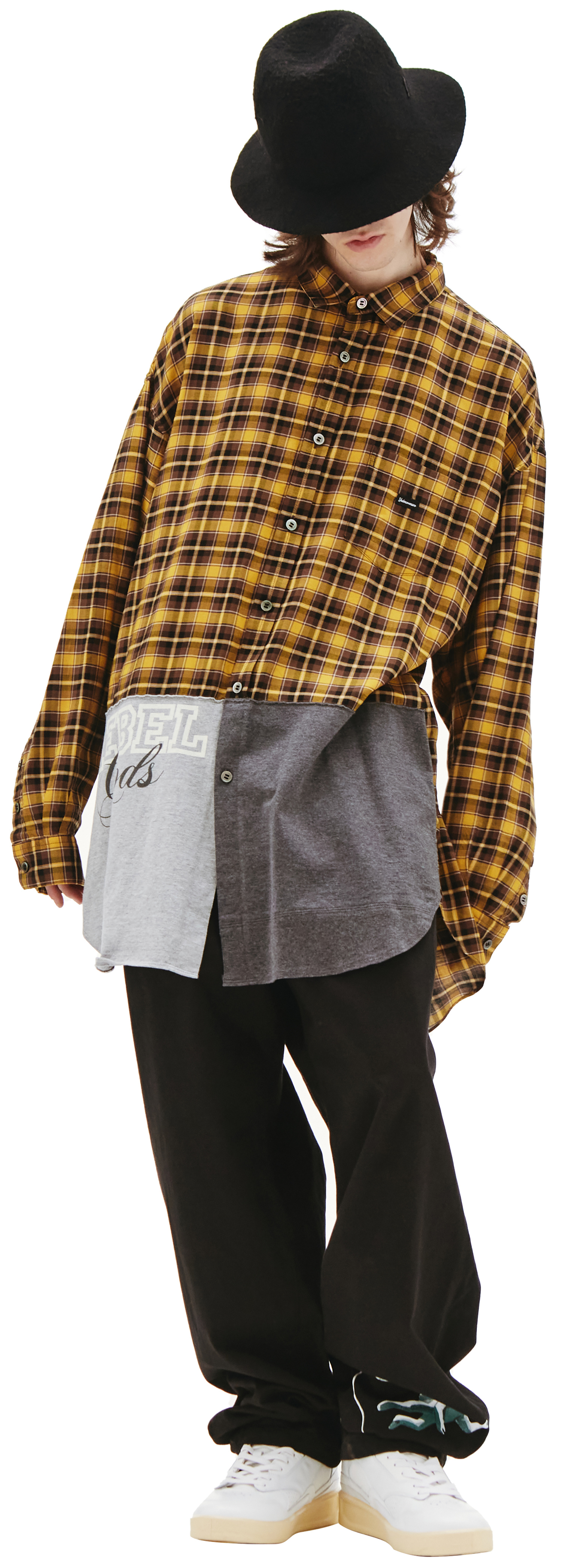 Undercover Logo patch check Shirt