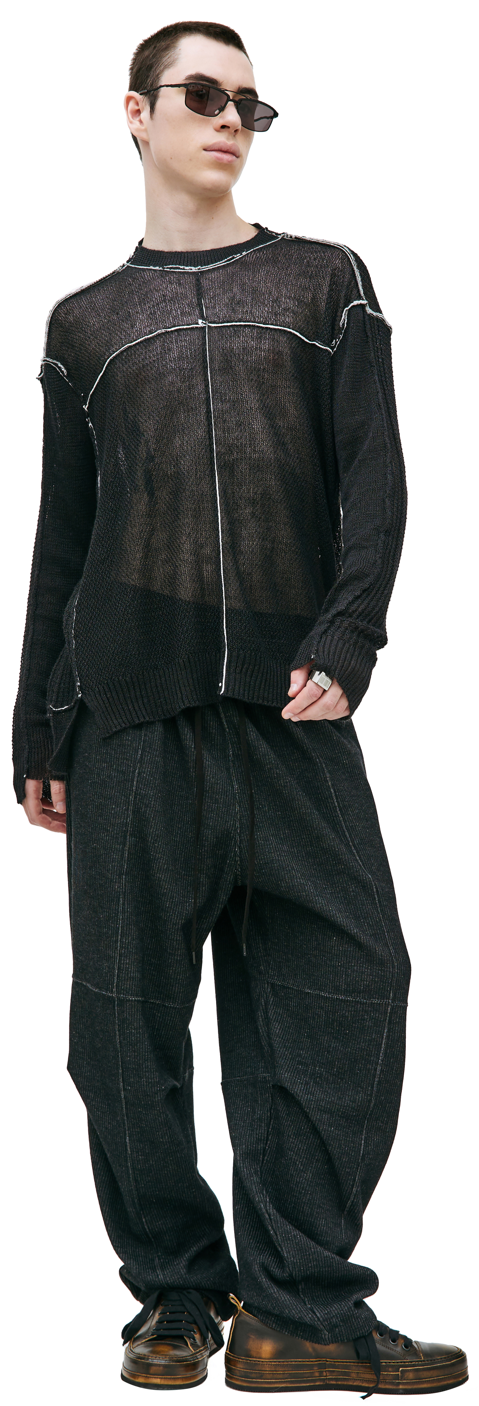 The Viridi-Anne Hard twisted yarn sweater