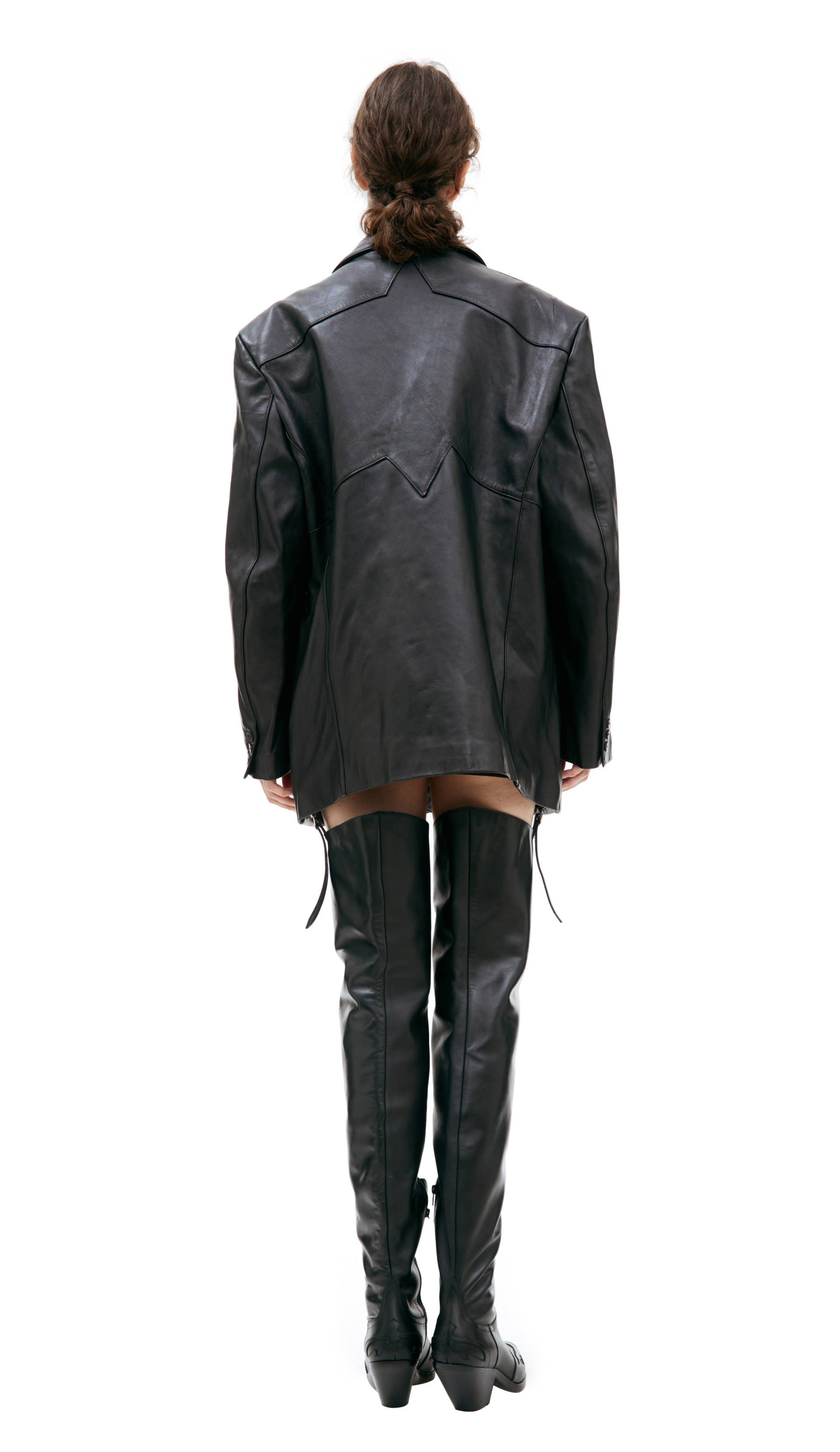 Enfants Riches Déprimés Black leather jacket