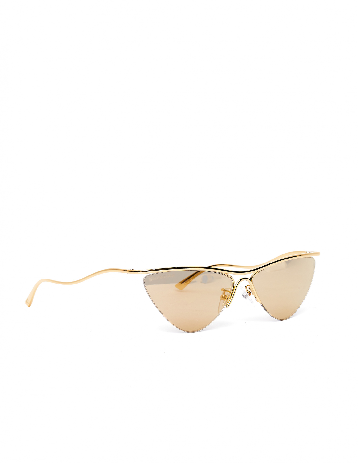 Balenciaga Золотистые очки Cat-Eye
