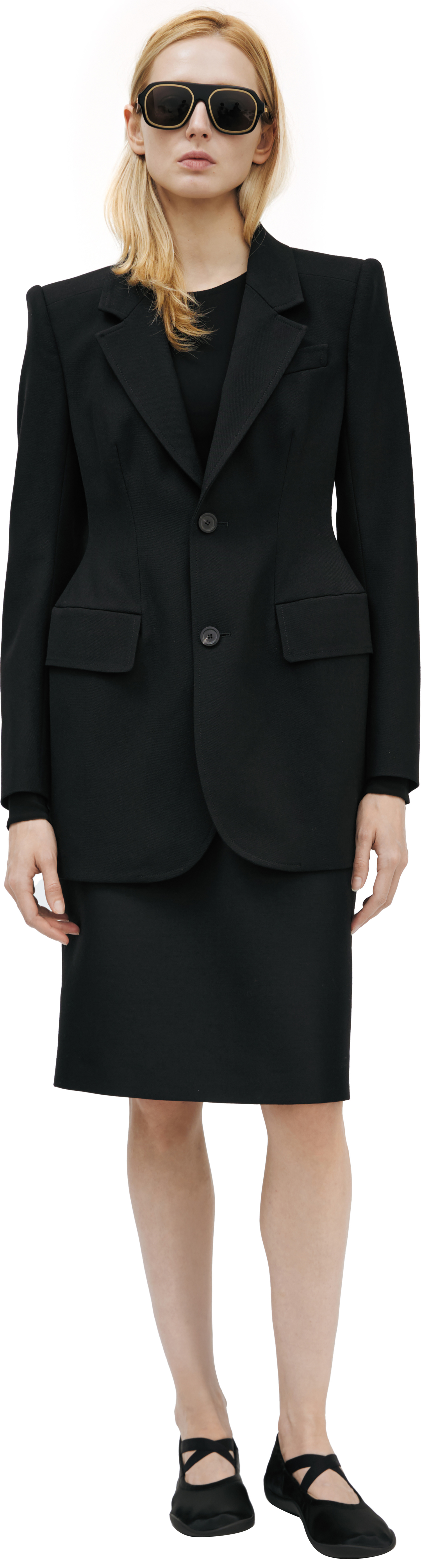 Balenciaga Single-breasted wool jacket