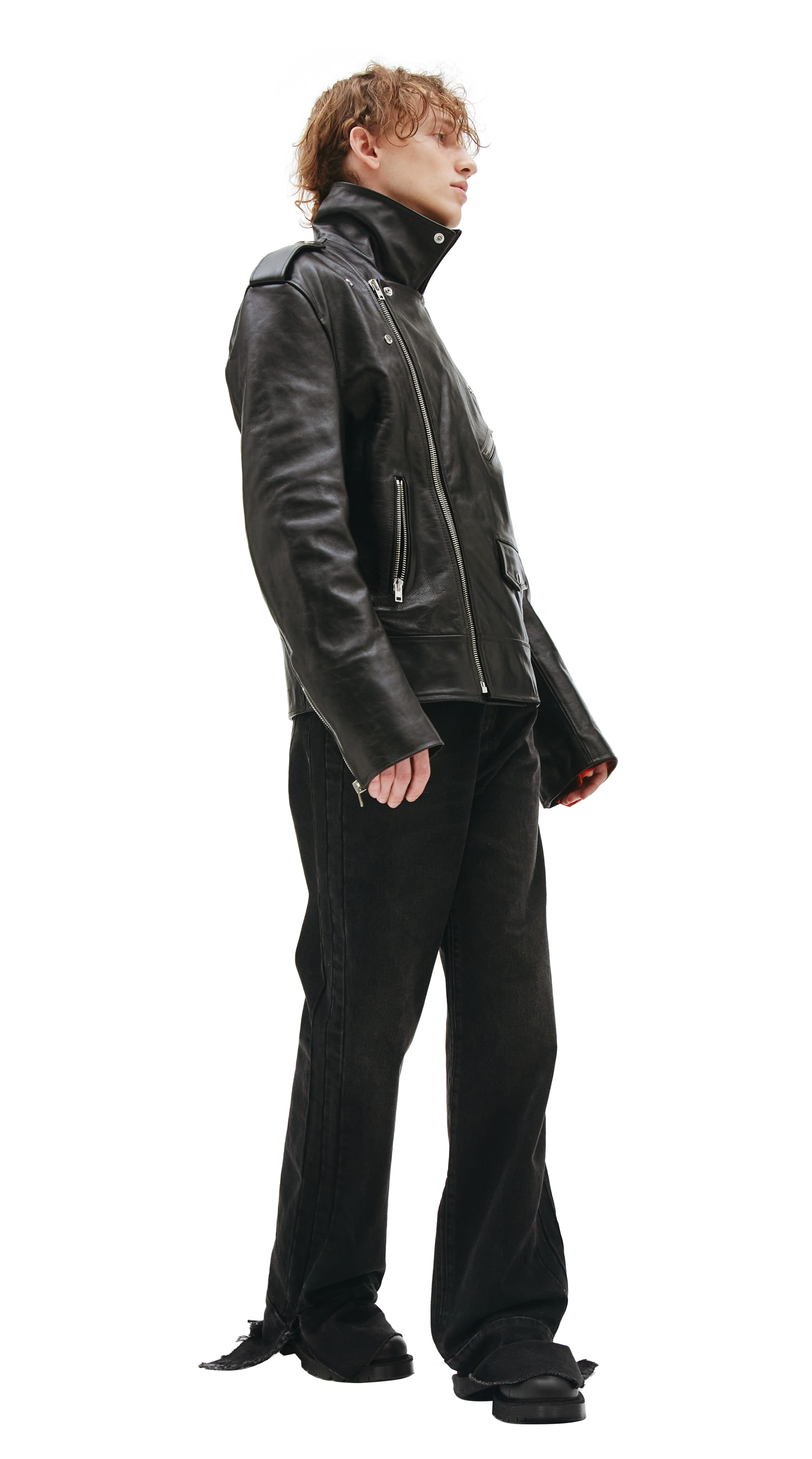 VETEMENTS Leather biker jacket