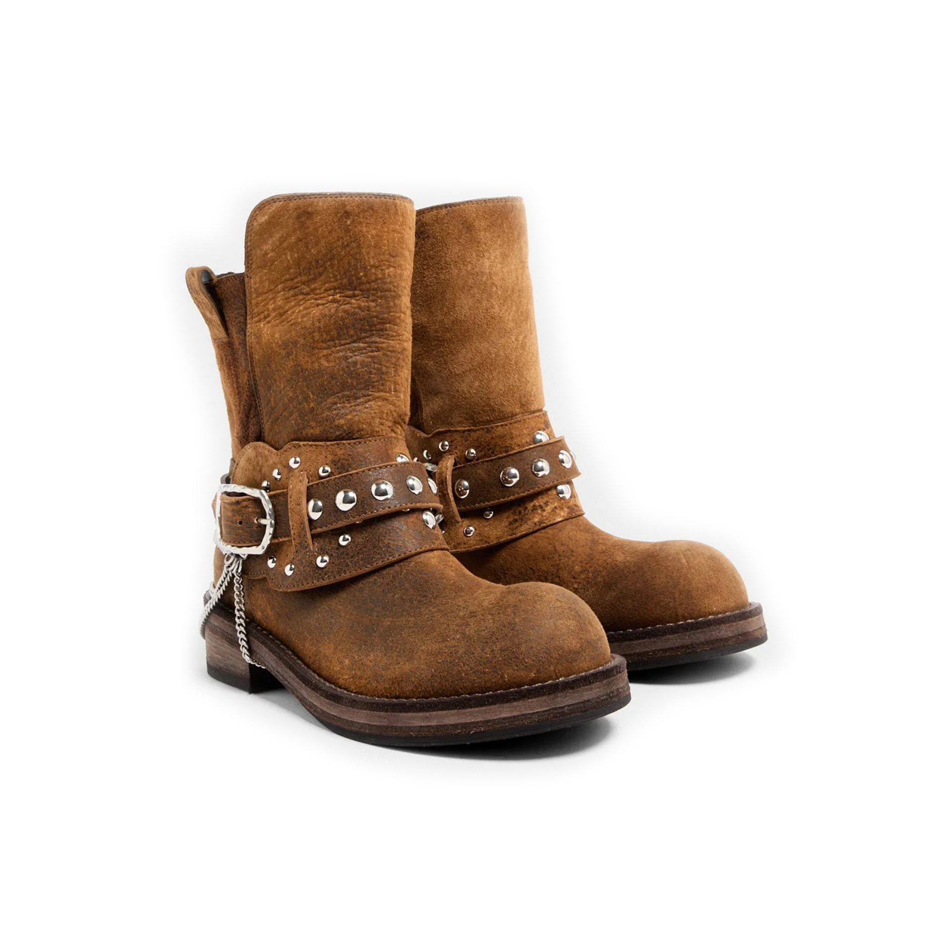 Ann Demeulemeester BOA RIDING Suede Boots