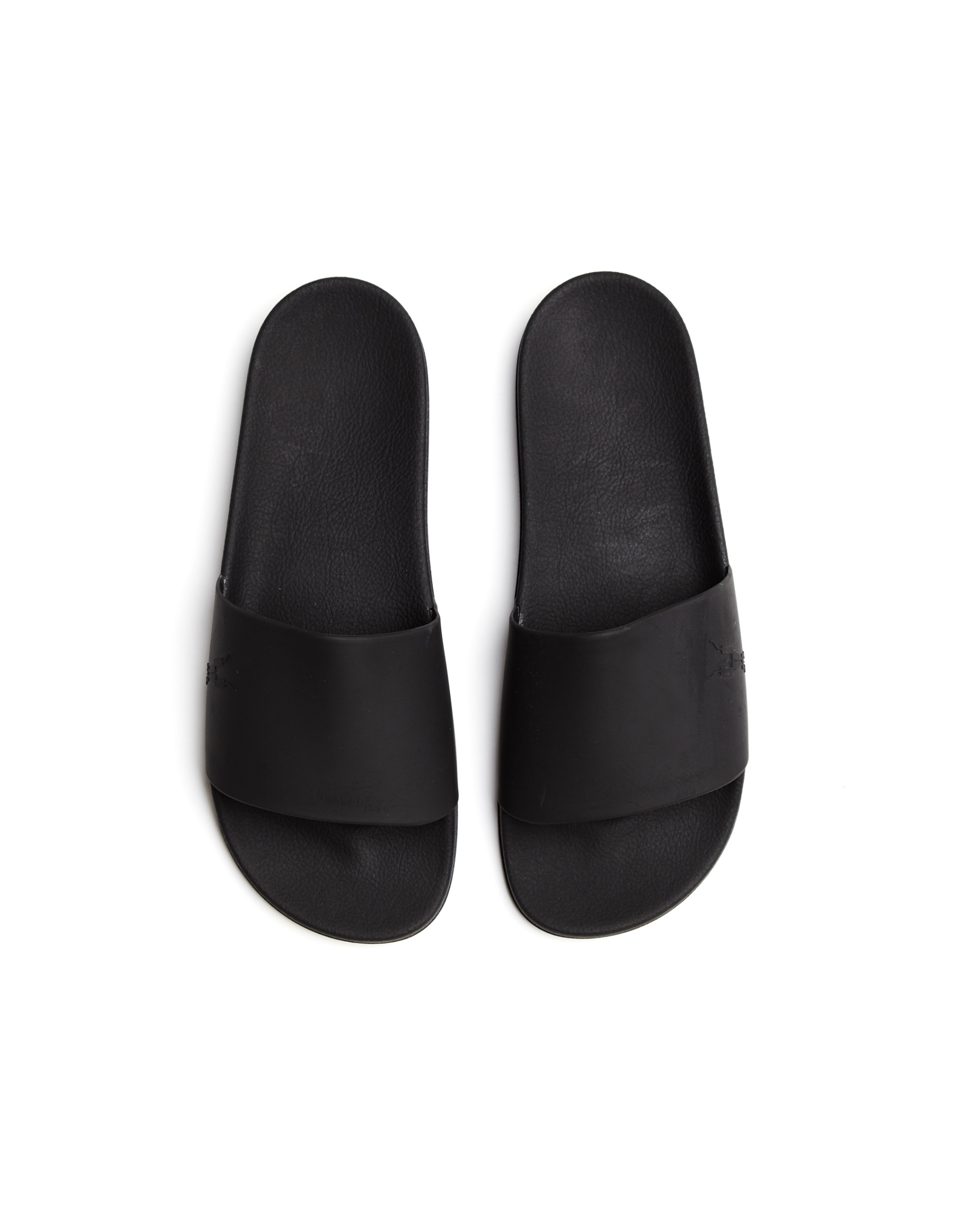 DRKSHDW by Rick Owens Black Rubber Slides