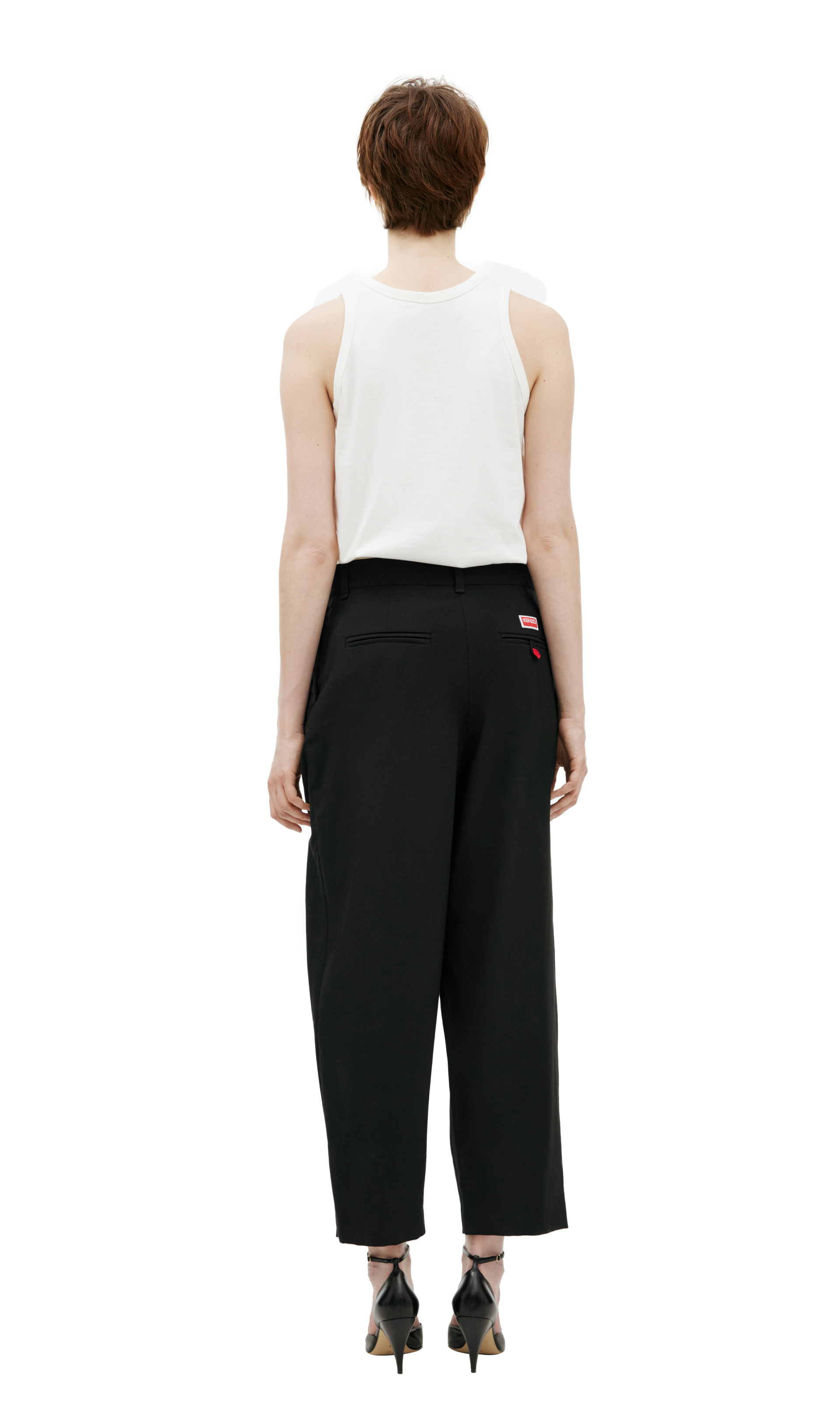 KENZO Black wool trousers