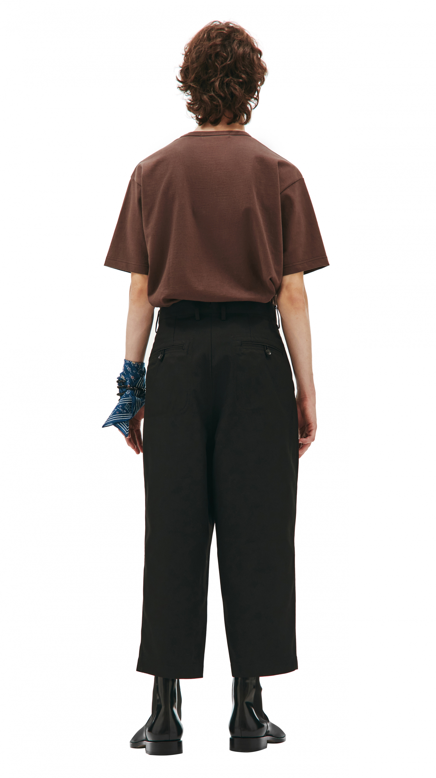 Junya Watanabe Укороченные брюки черного цвета