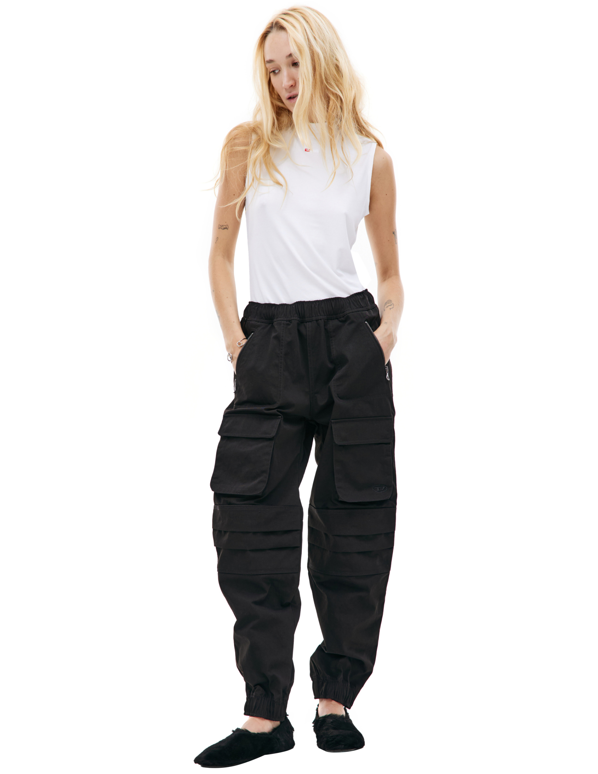Diesel Black P-Mirt Trousers