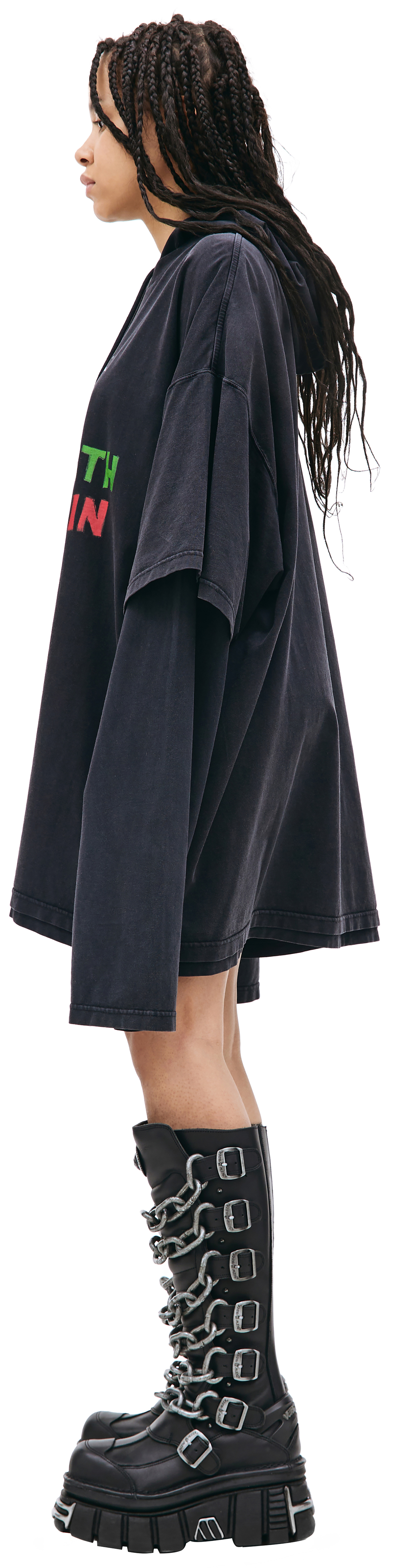 VETEMENTS \'Make earth cool\' hooded longsleeve