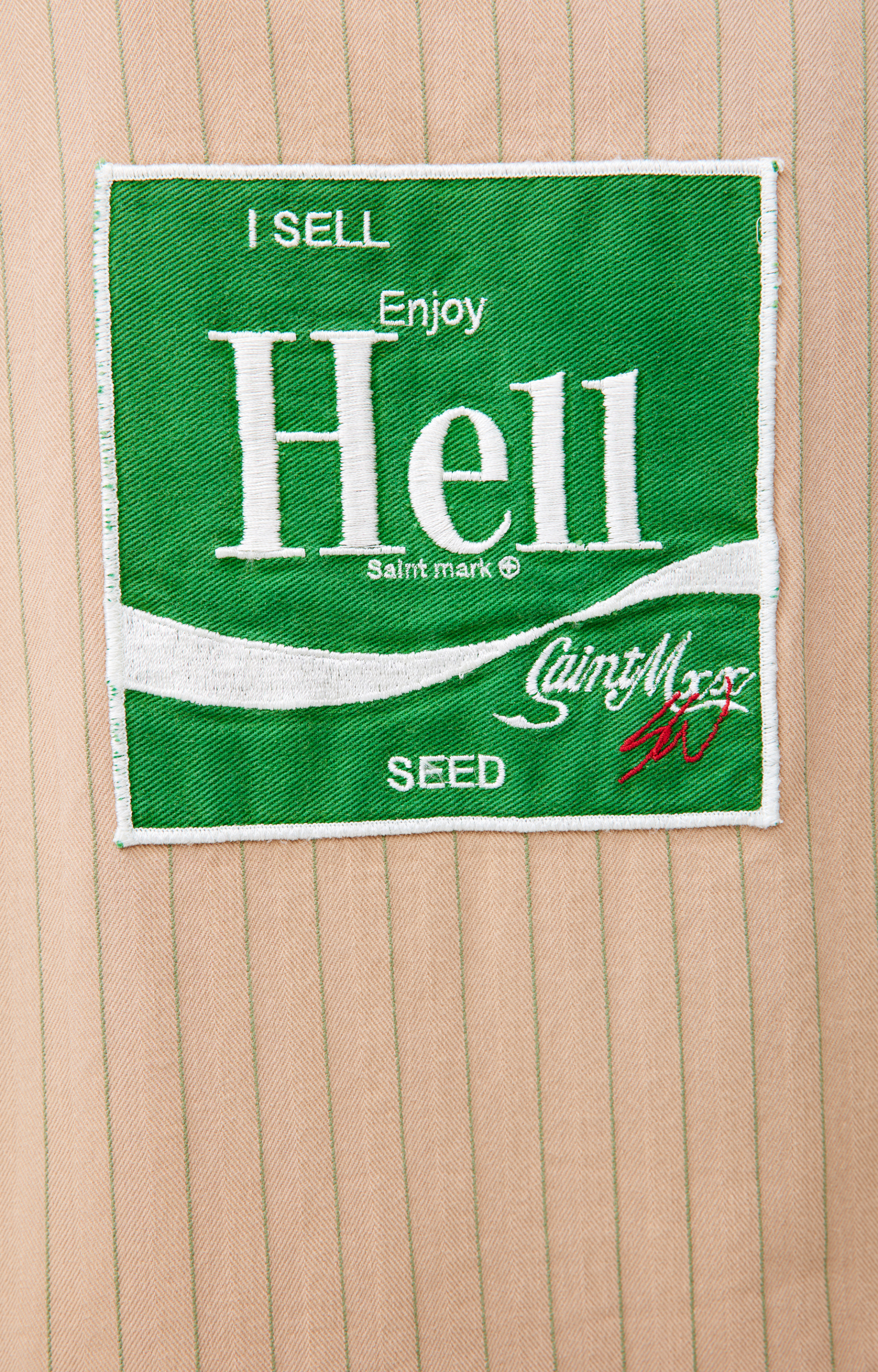 Saint Mxxxxxx Beige jacket with patch