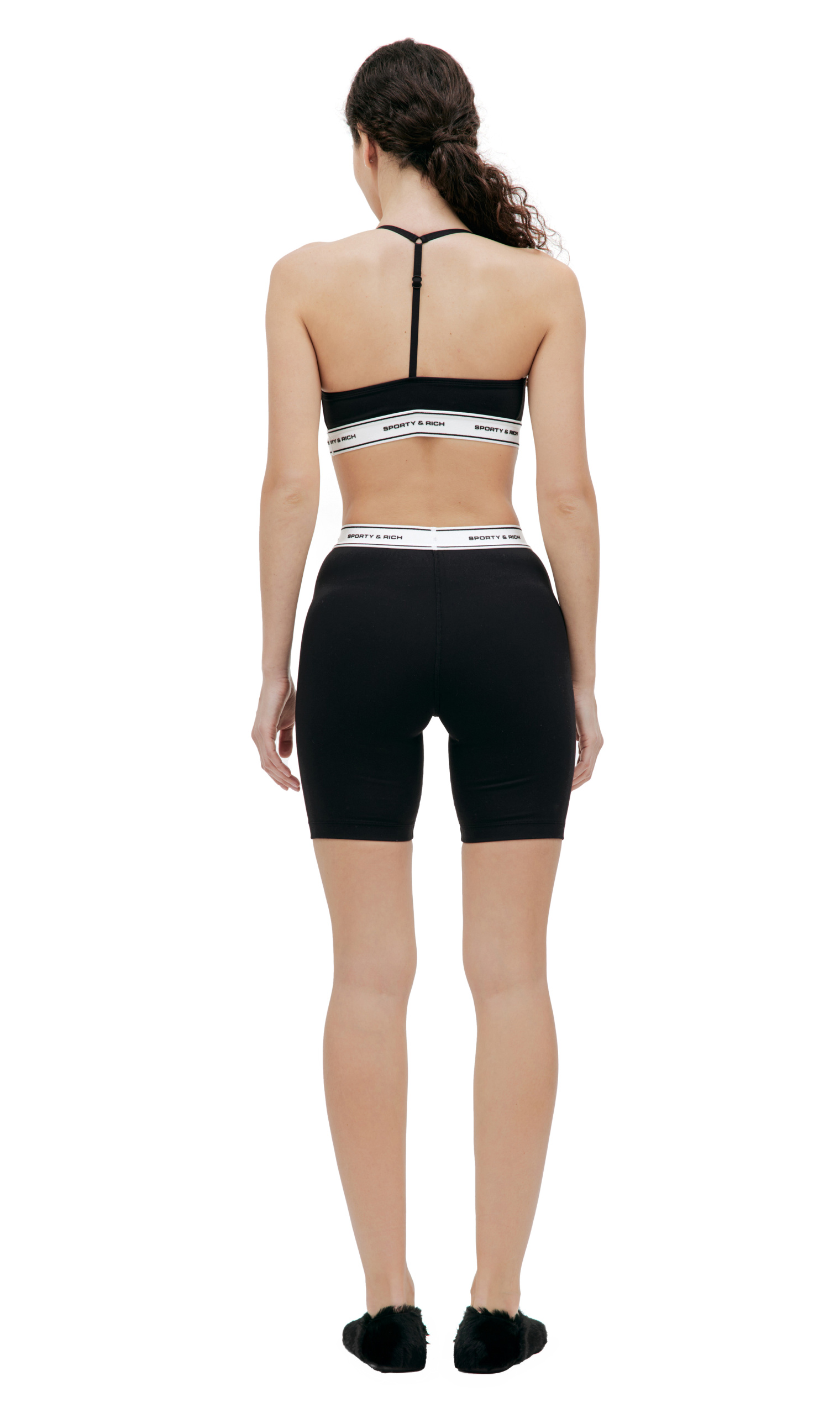 SPORTY & RICH SR Bold biker shorts