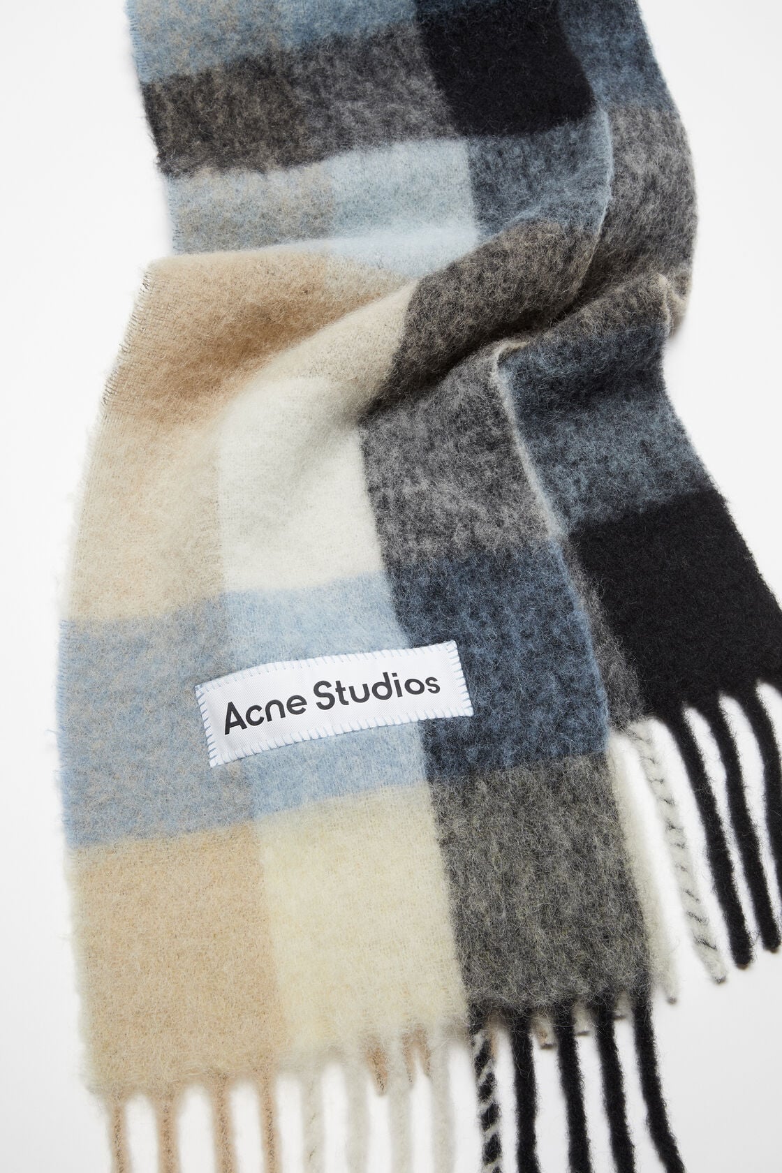 Acne Studios Mohair Checked Scarf