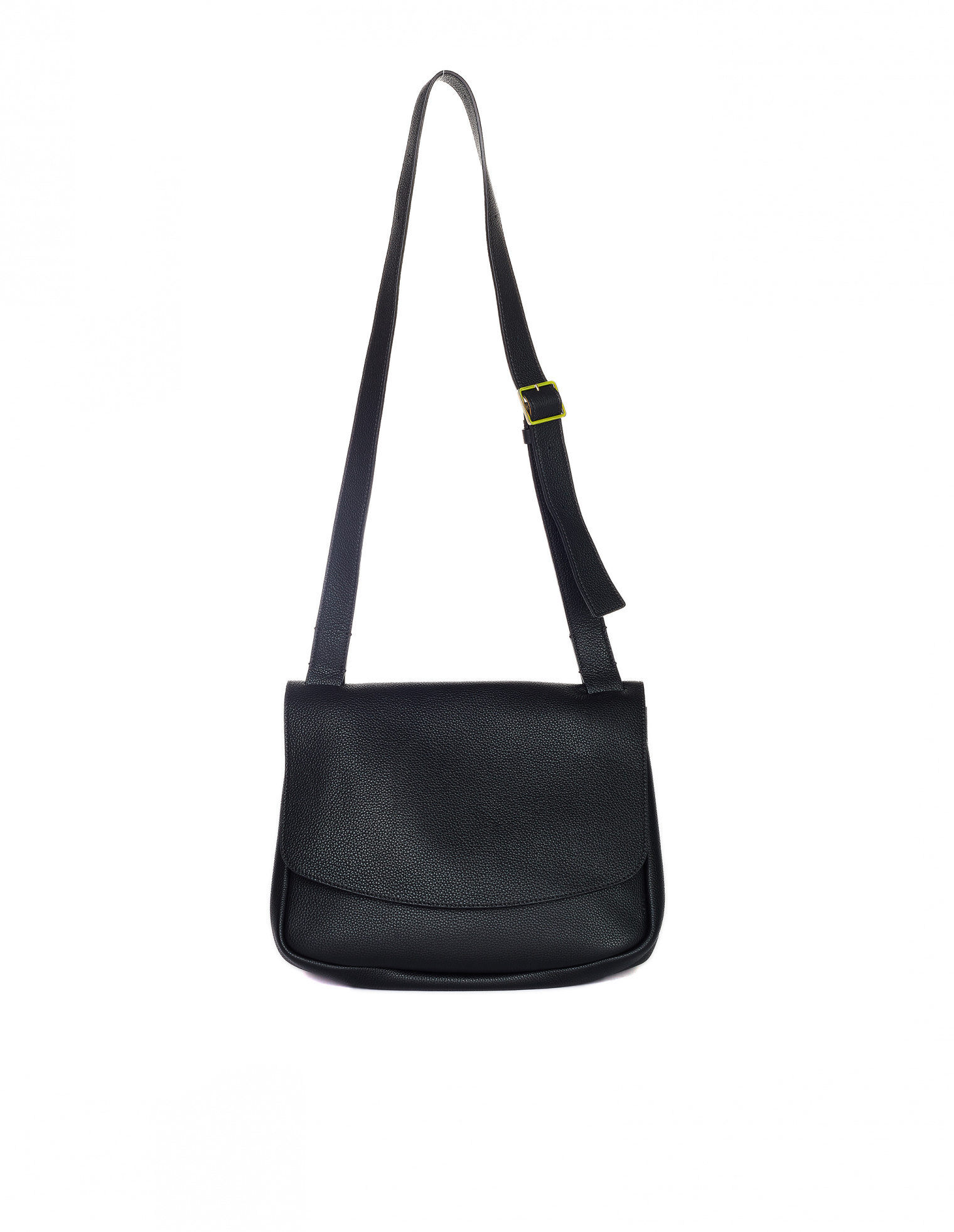 The Row Black Leather Small Mail Bag