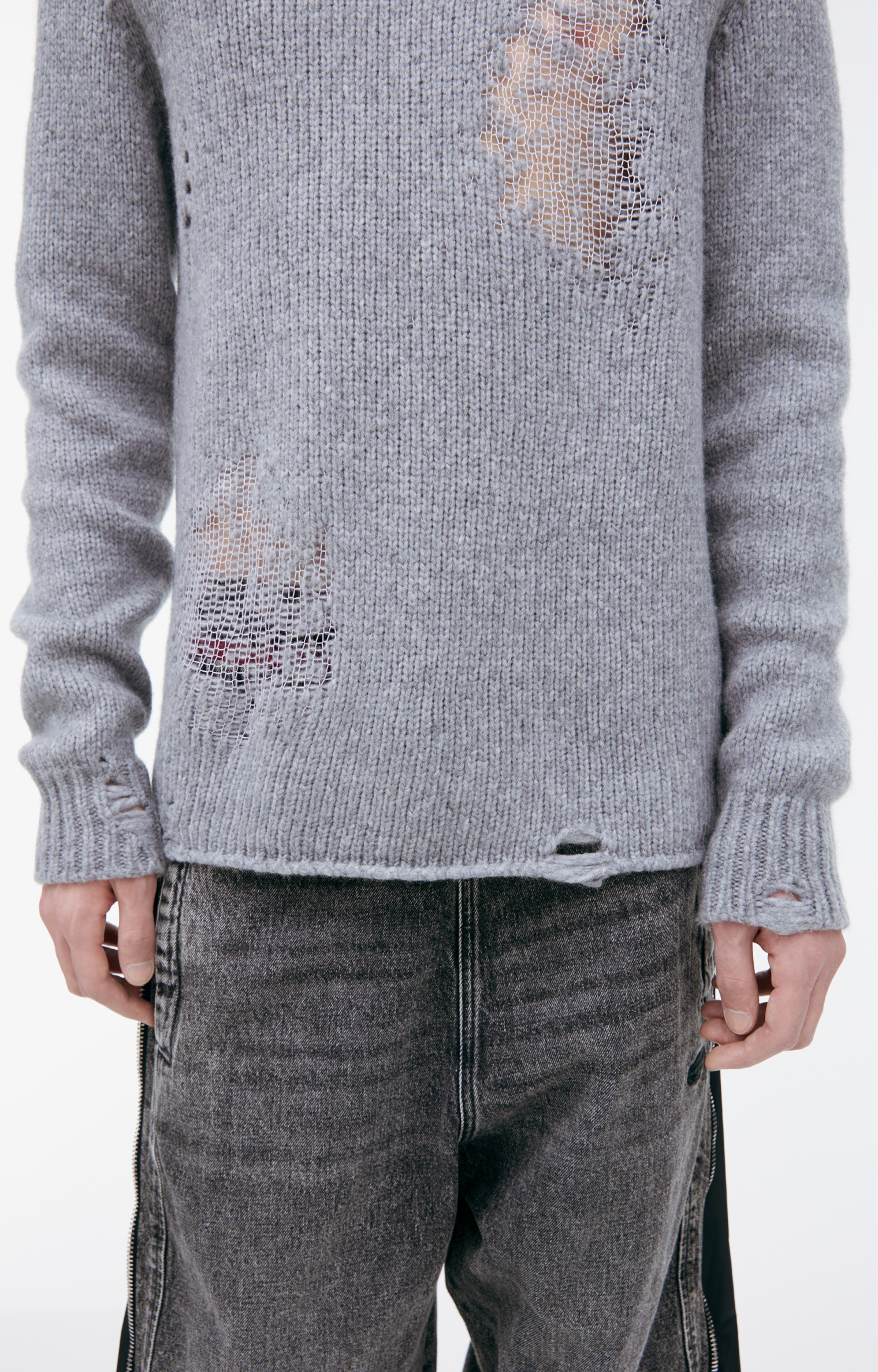 Diesel Ripped wool sweater