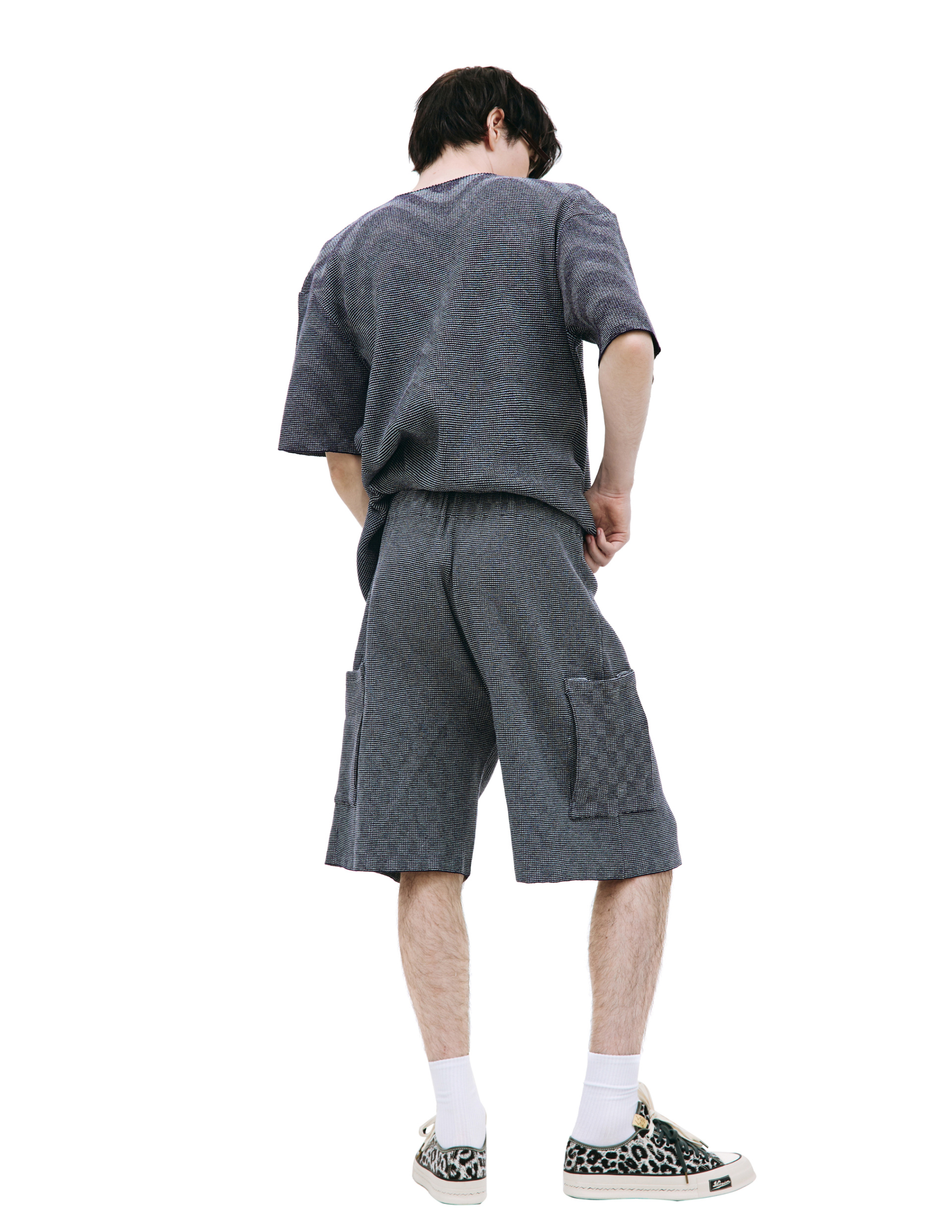 Isa Boulder Blue lenticular shorts