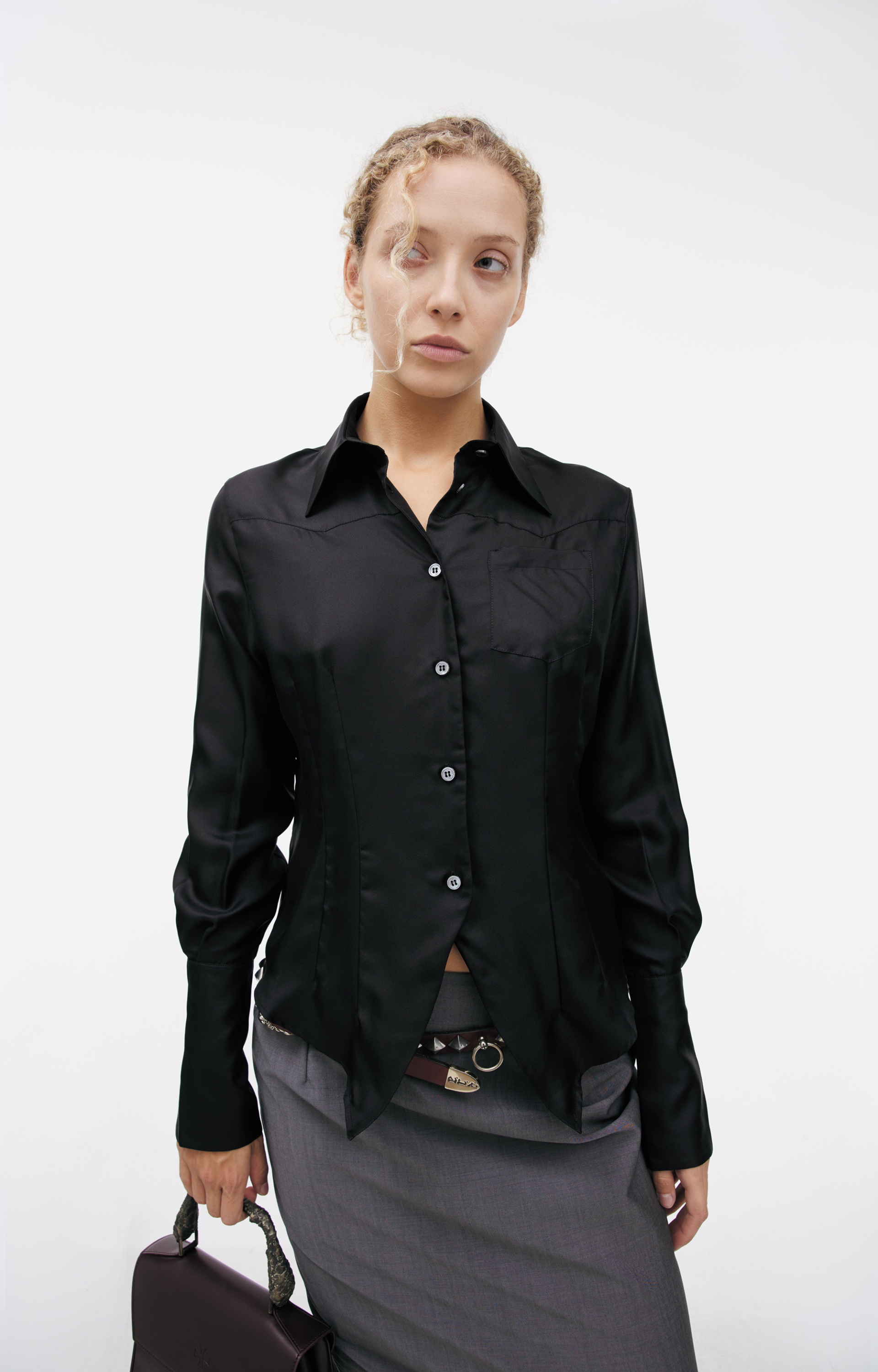 Enfants Riches Déprimés Blouse with a stand-up collar