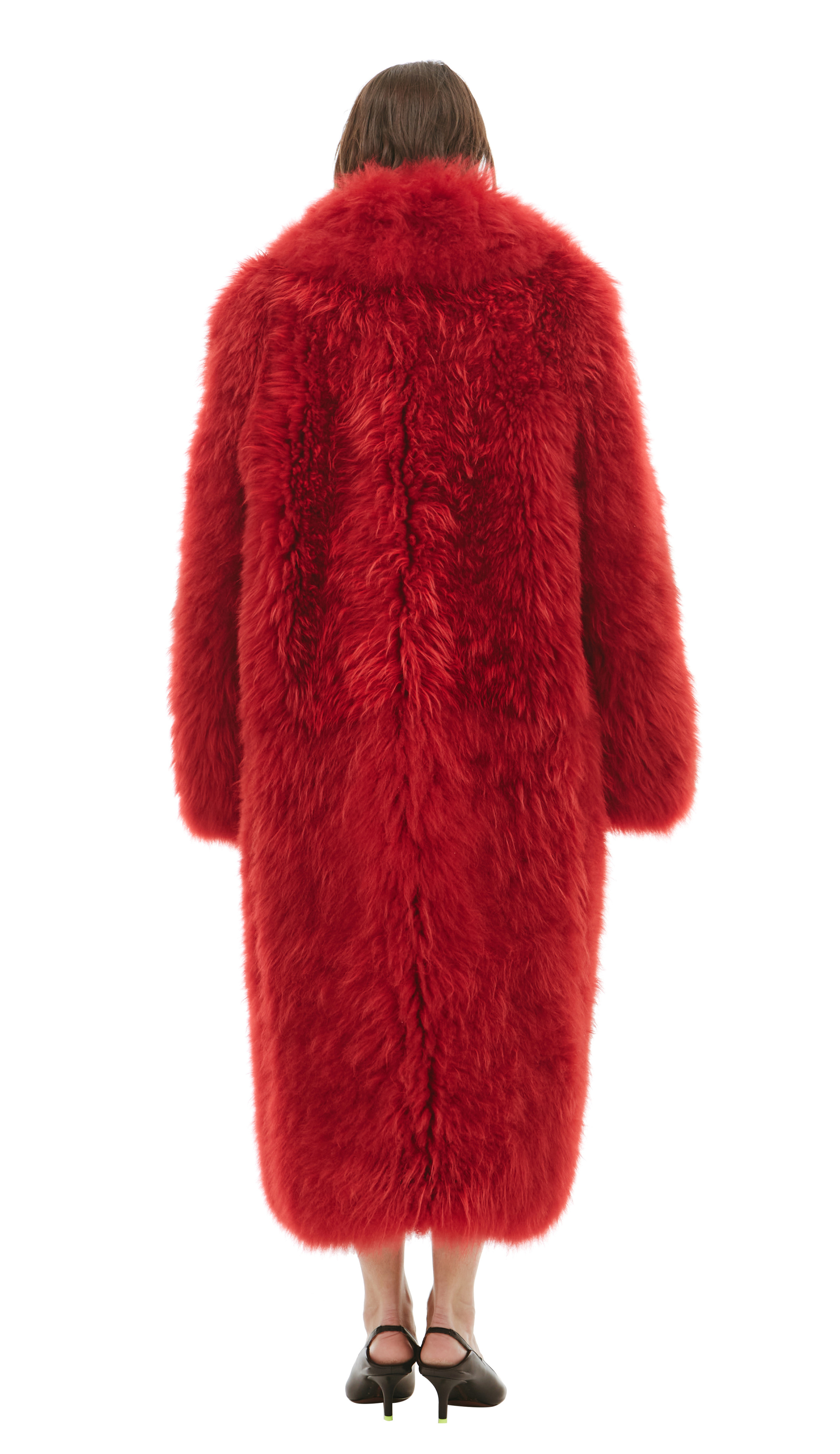 Blumarine Fluffy midi fur coat