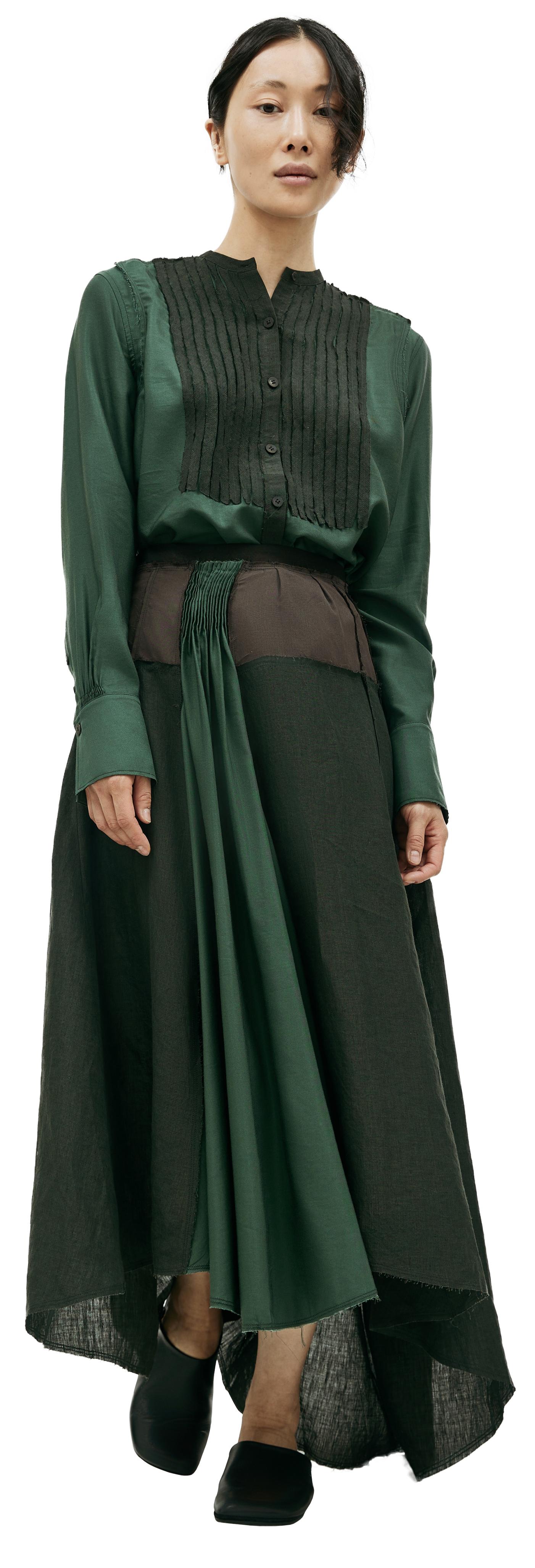 Ziggy Chen Linen asymmetric skirt