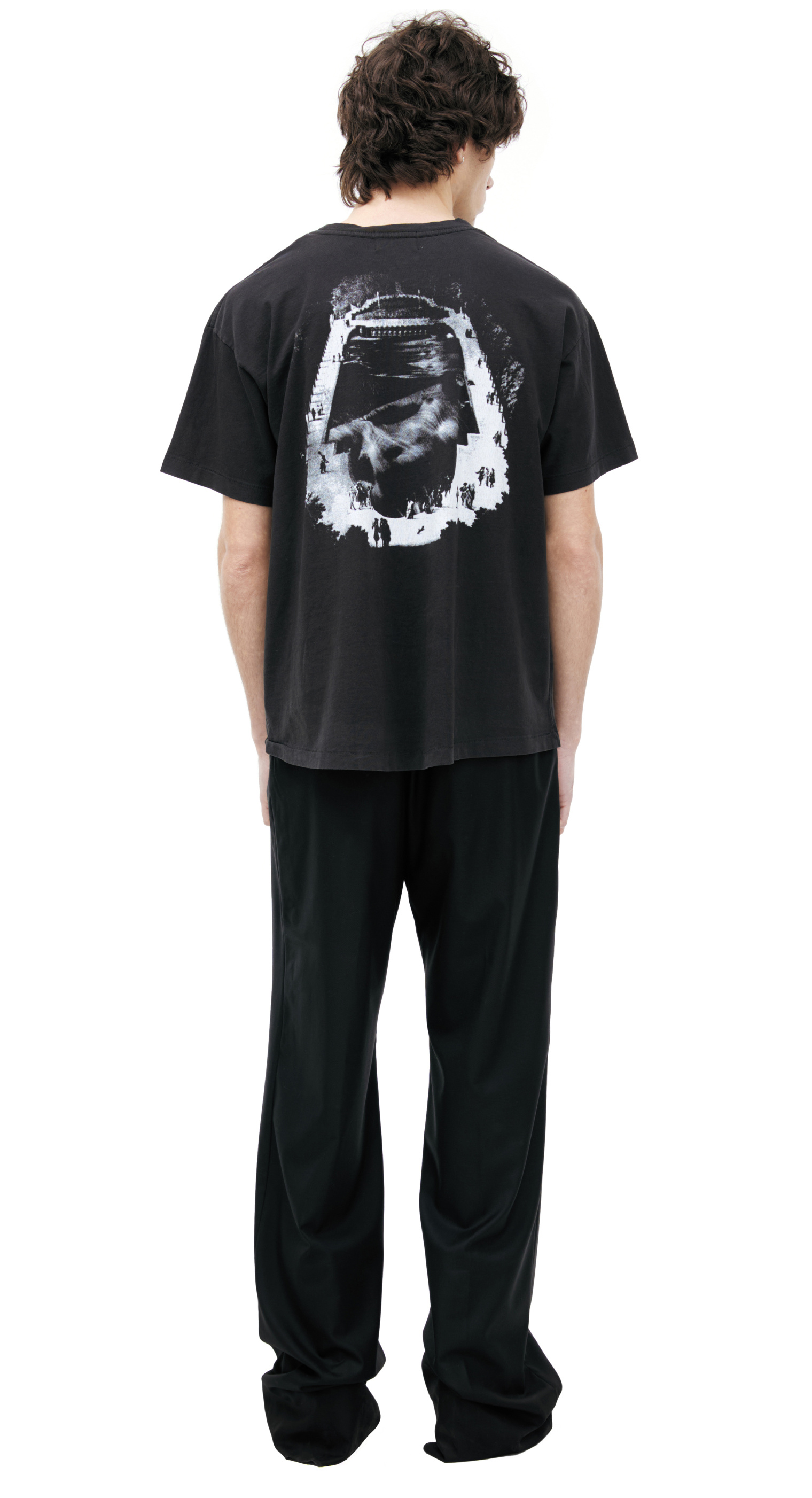 Buy Enfants Riches Déprimés men black printed cotton t-shirt for