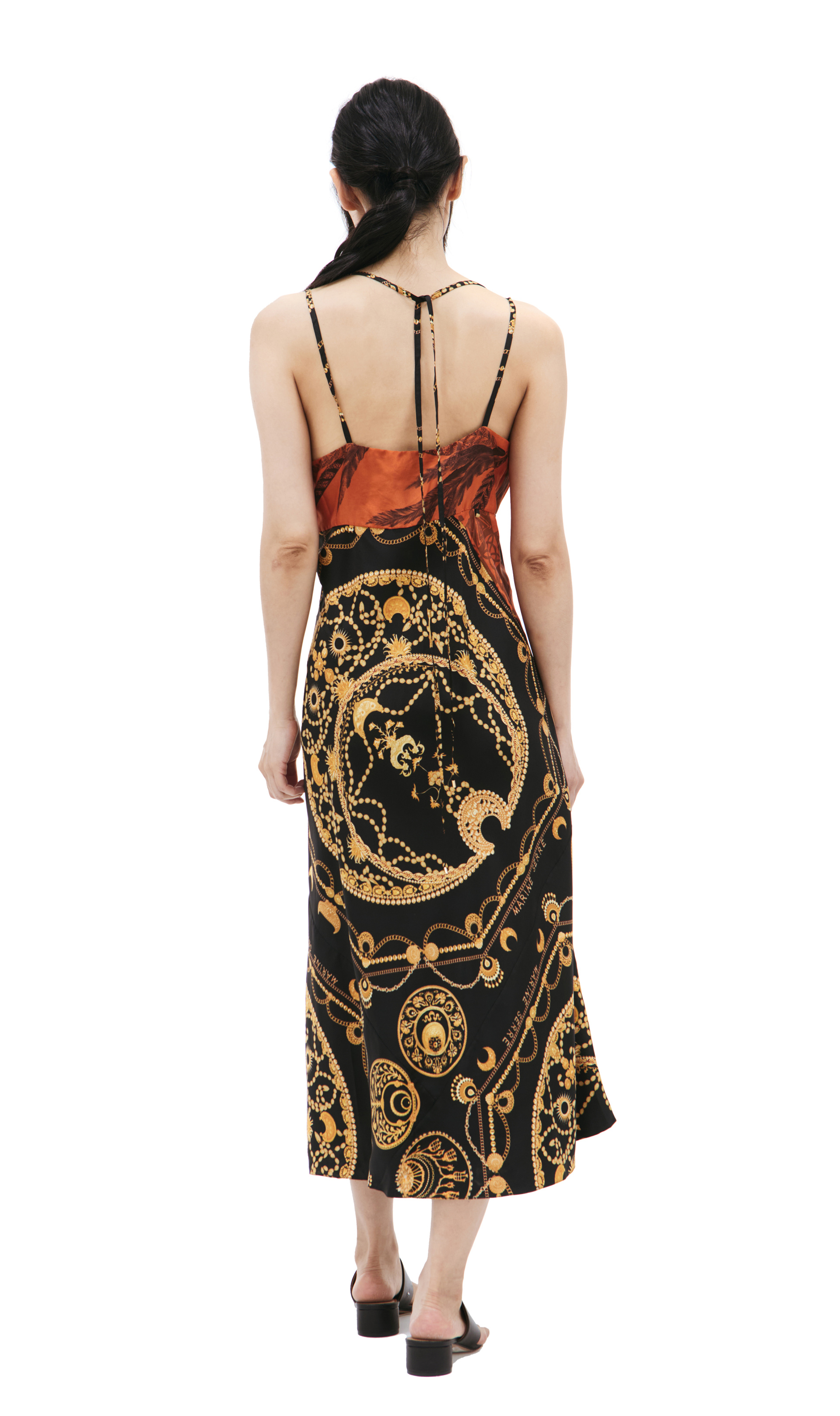MARINE SERRE Ornament-print midi dress