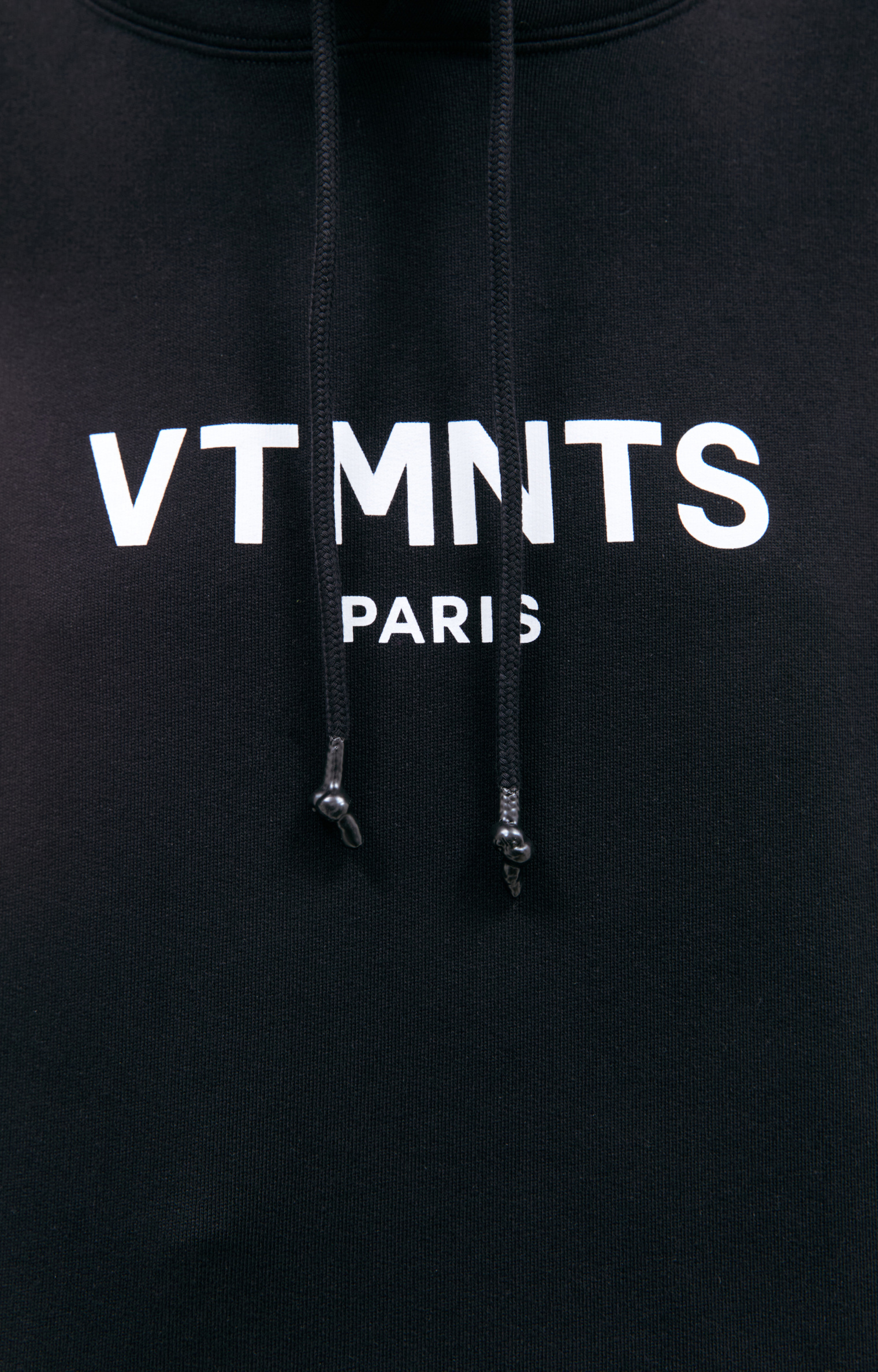 VTMNTS Black Printed Hoodie