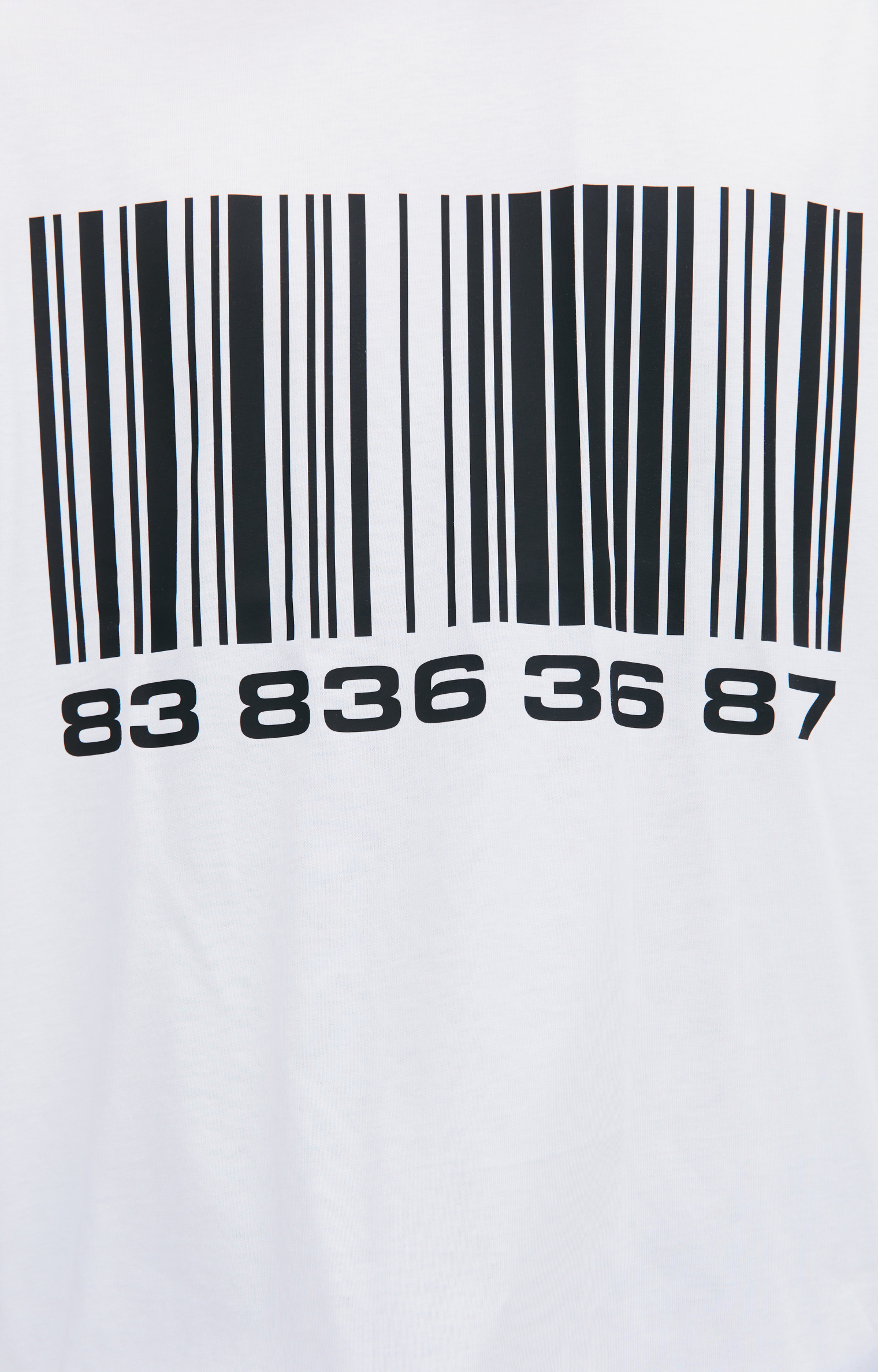 VTMNTS Barcode printed t-shirt