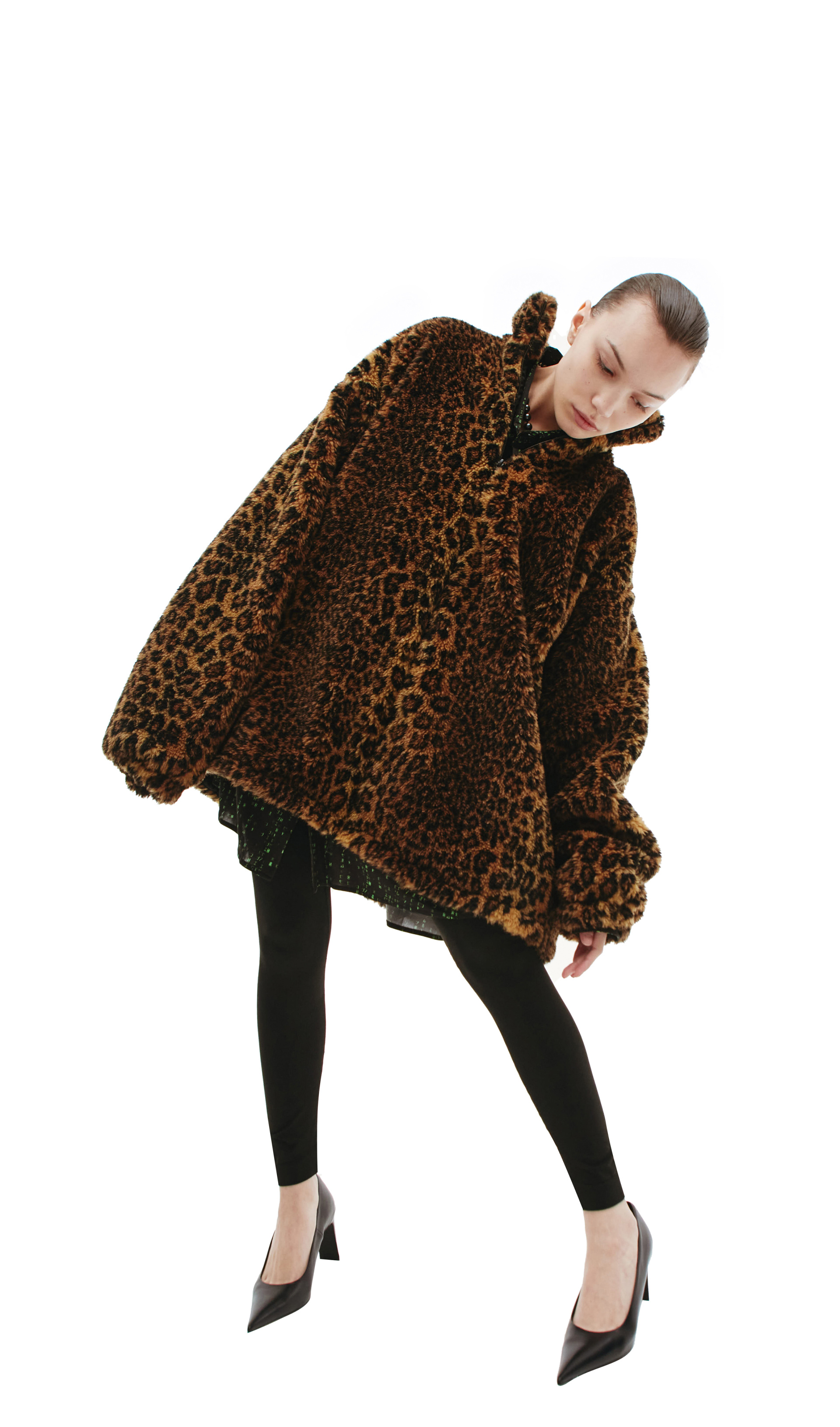 Balenciaga Leopard-print Faux Fur Jacket