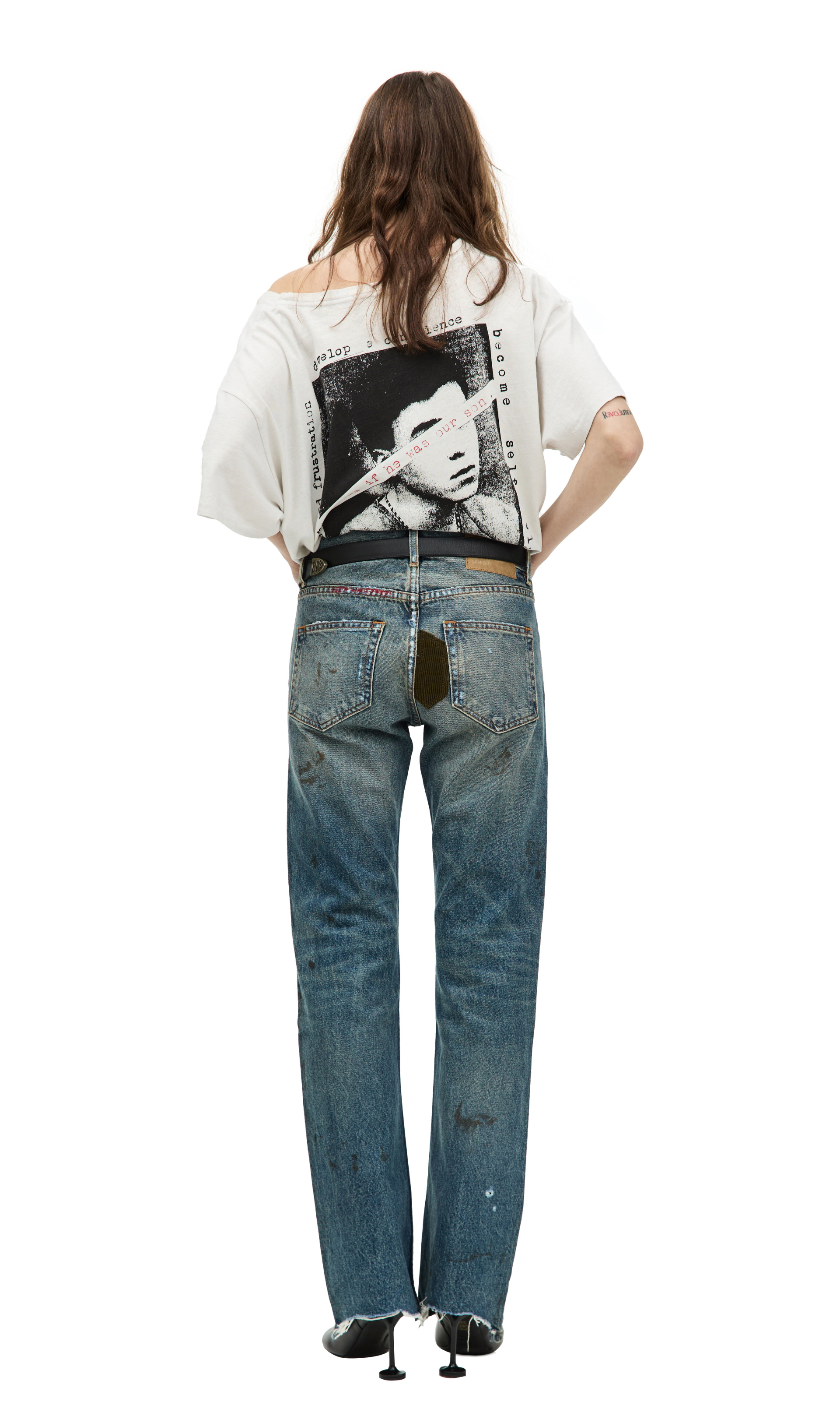 Enfants Riches Déprimés Straight jeans with patches