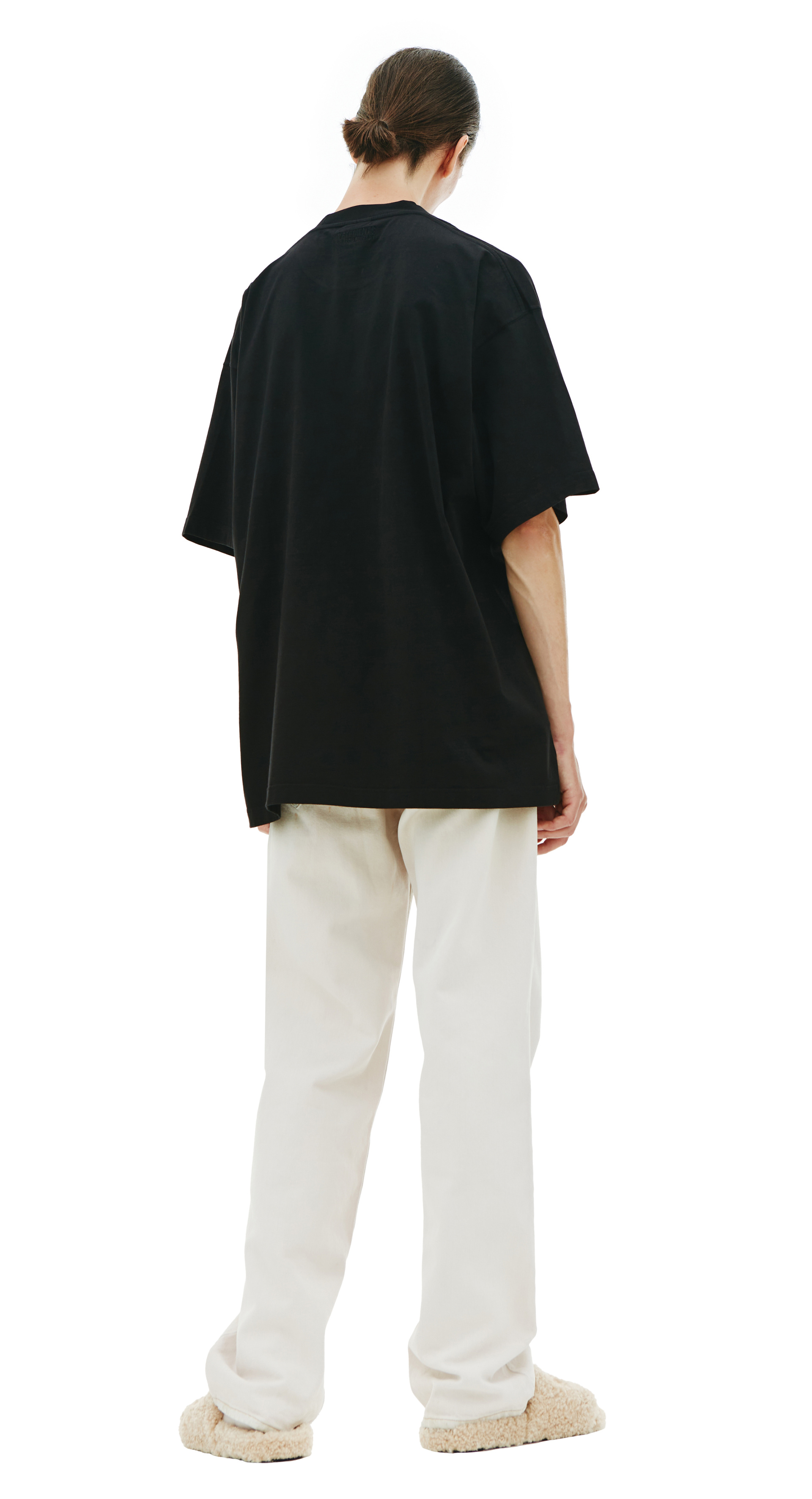 VETEMENTS Black printed t-shirt