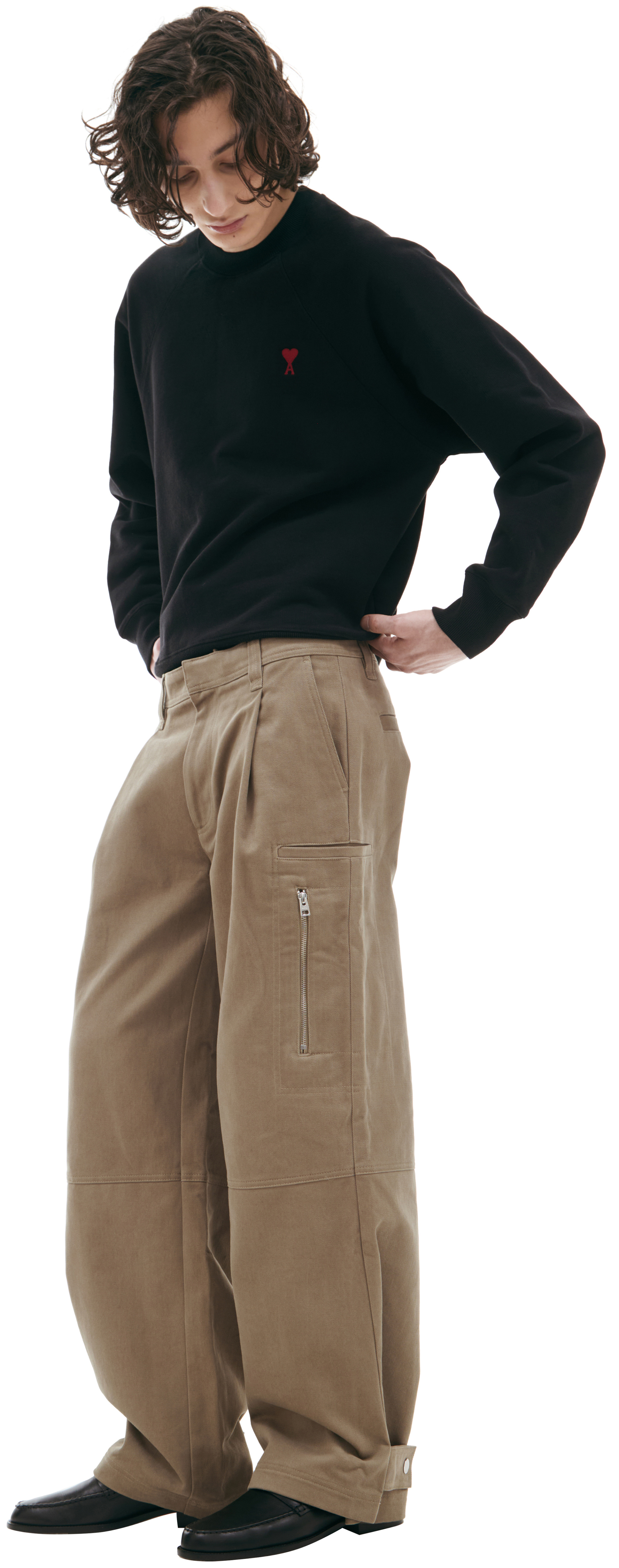 AMI PARIS Cotton cargo jeans