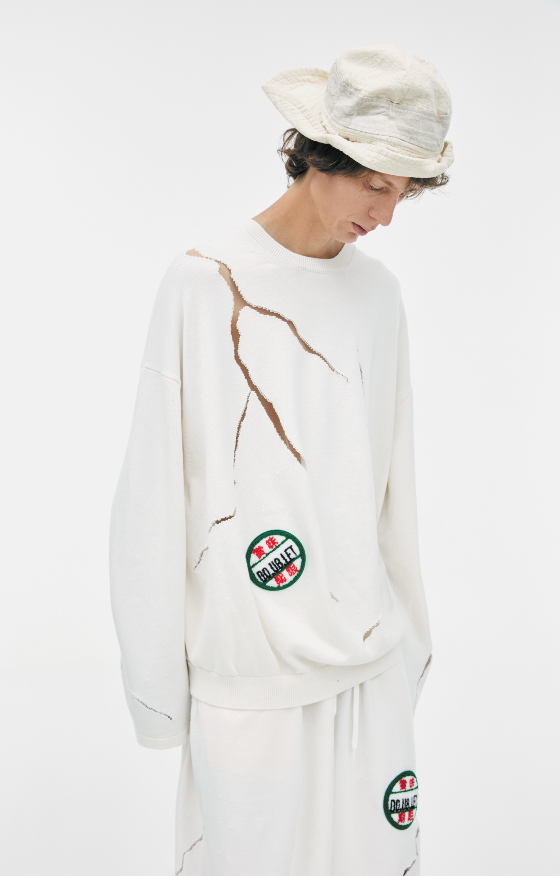 Doublet CRACKED EGG KNIT sweatshirt