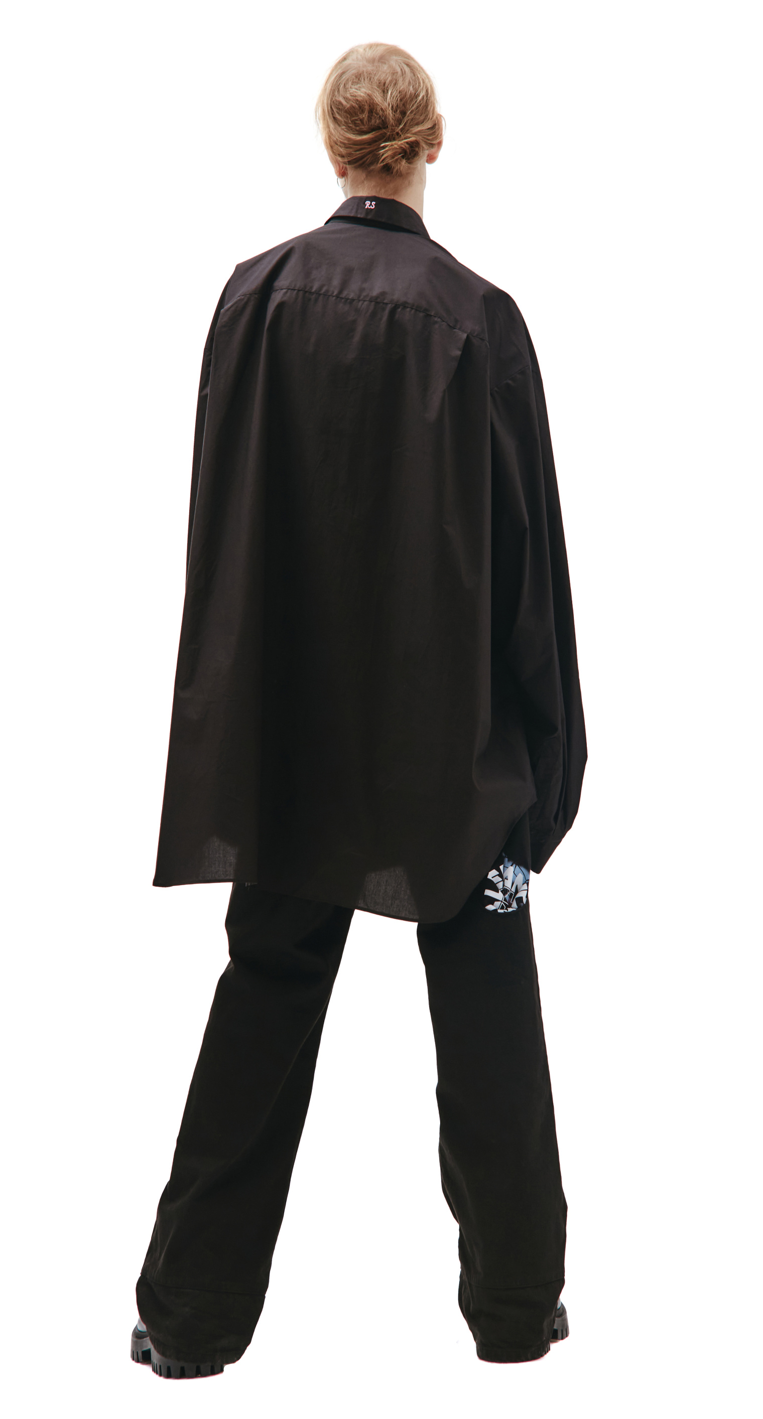 Raf Simons Black Oversize Synchronicity Shirt