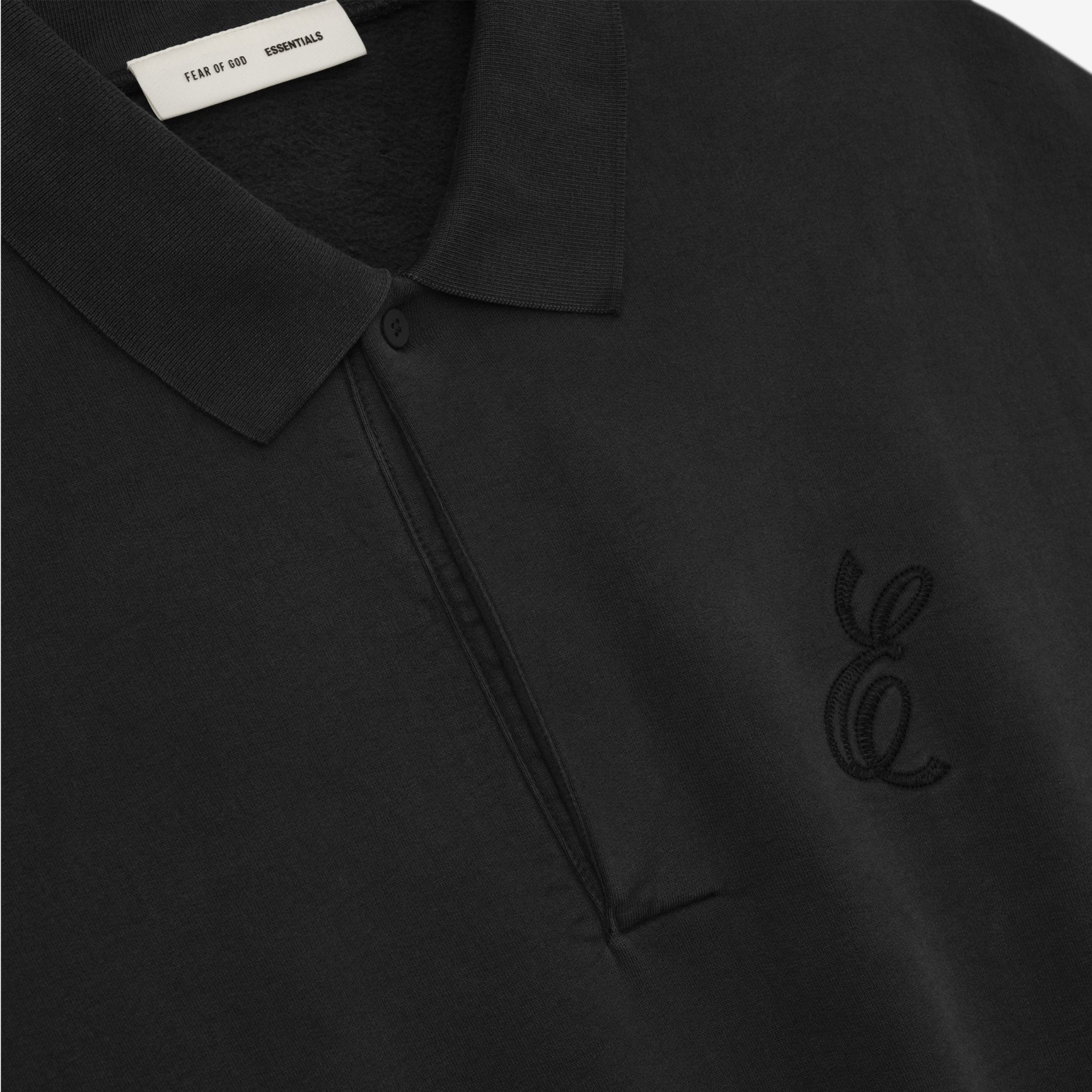 Fear of God Essentials Embroidered Classic Polo Sweatshirt