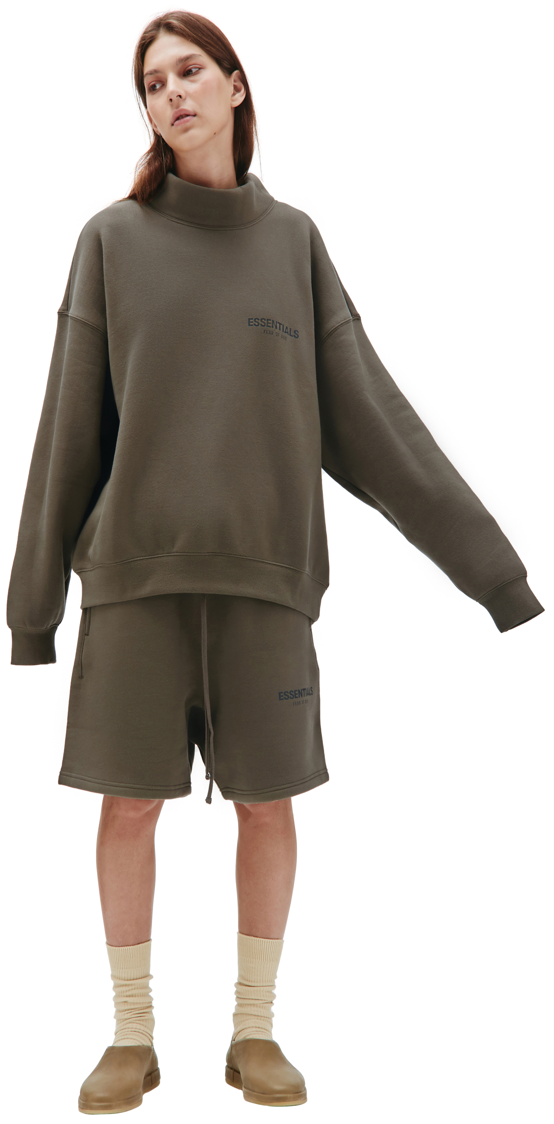 Fear of God Essentials Cotton Pullover Mockneck